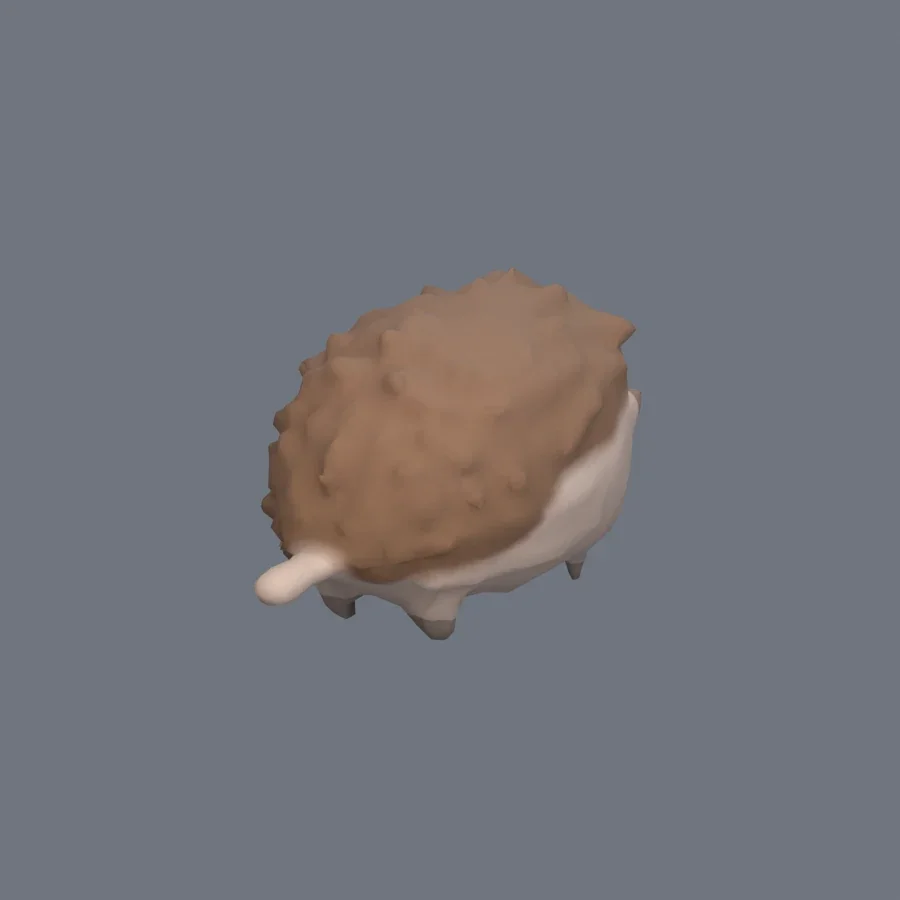 Stylized Animal Hedgehog, 3D model preview 7