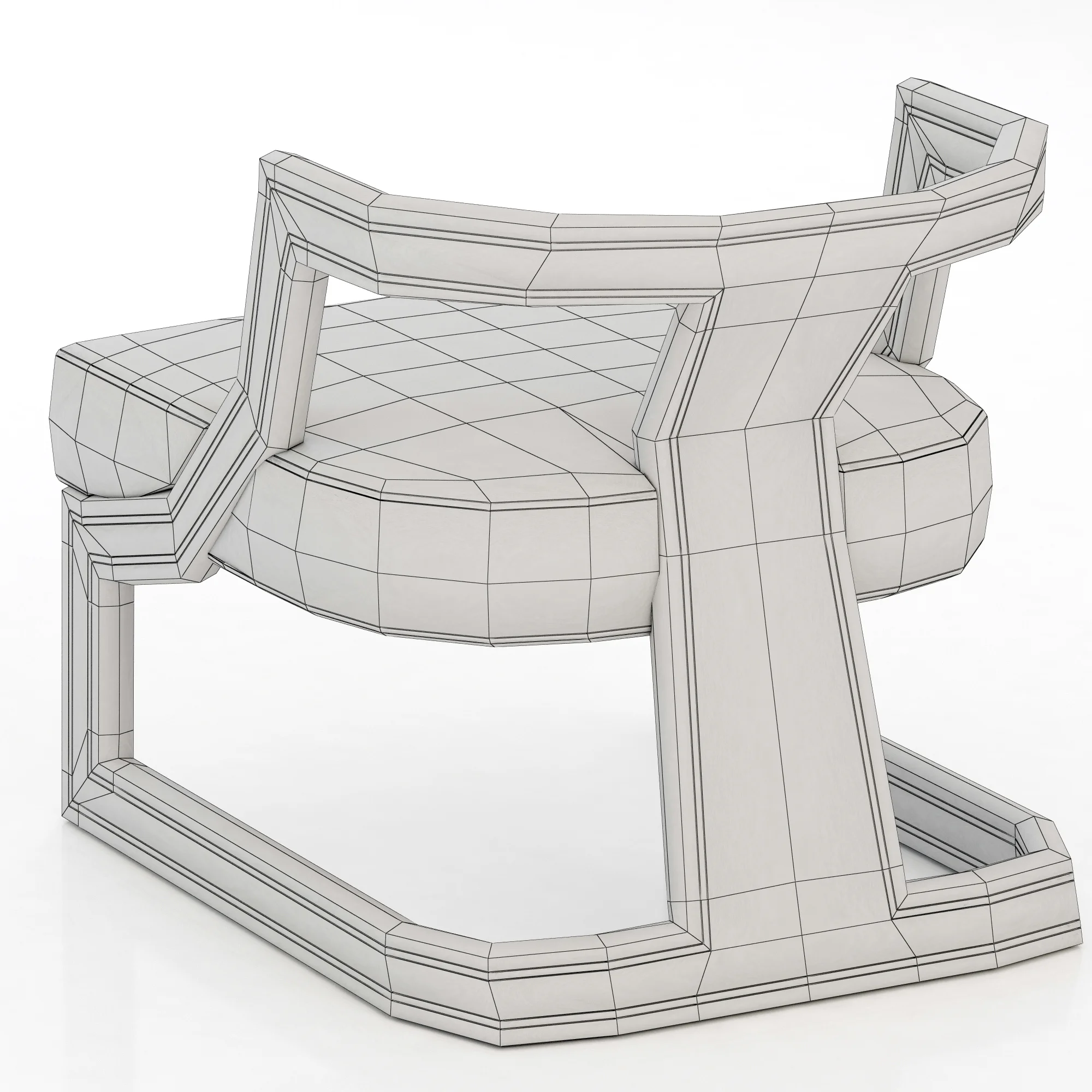 Brabbu BATAK ARMCHAIR — 3D model preview 7