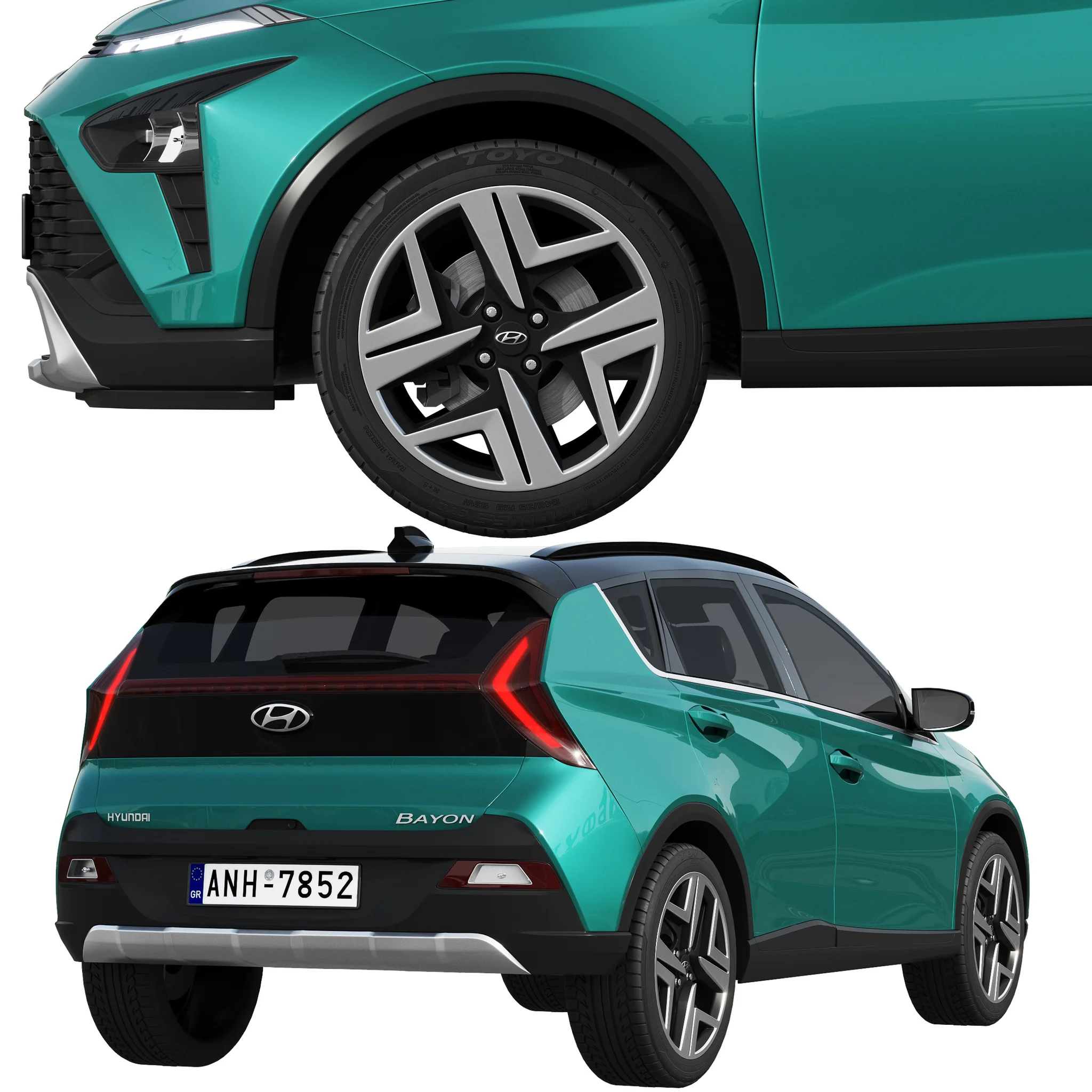 Hyundai Bayon, 3D model preview 2