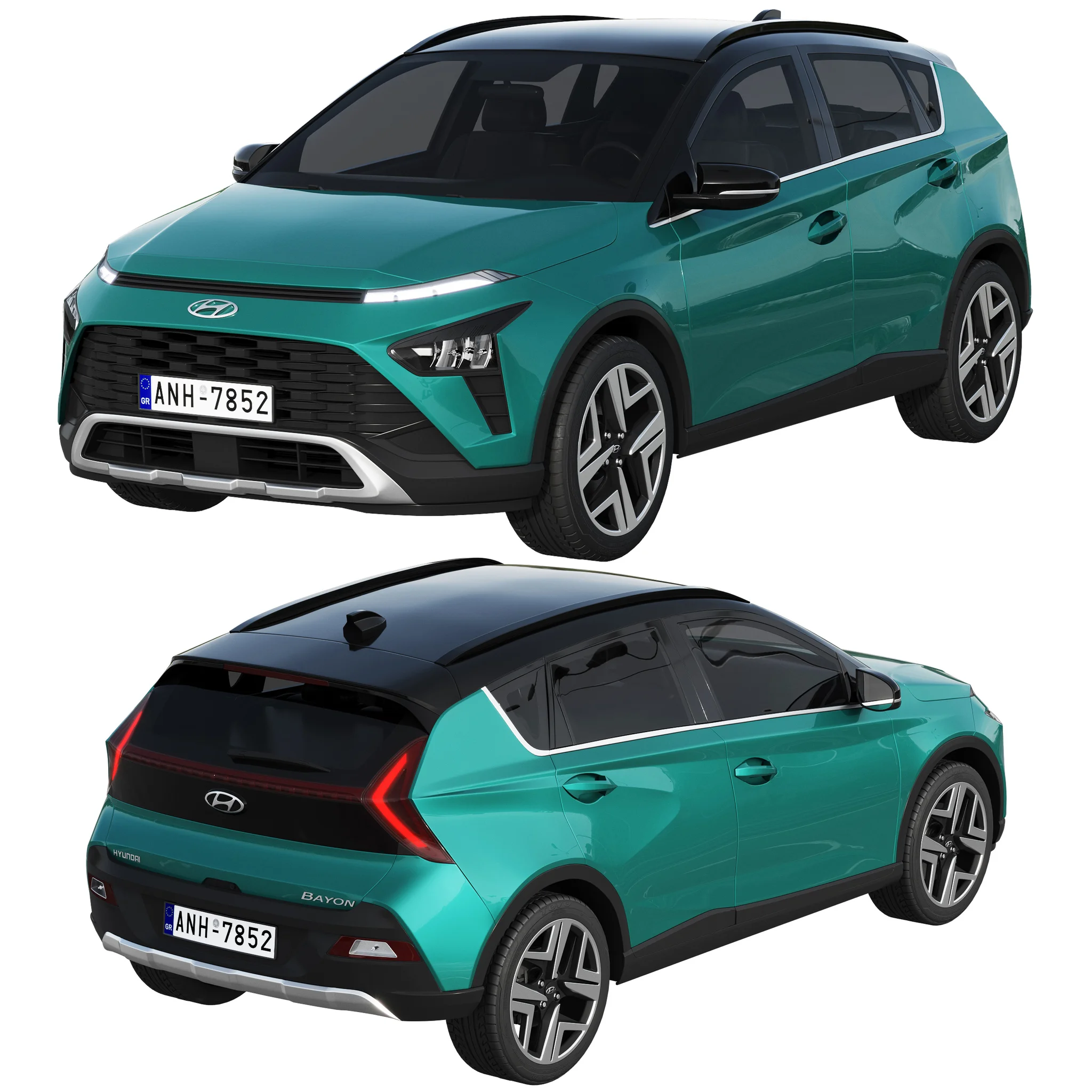 Hyundai Bayon, 3D model preview 7