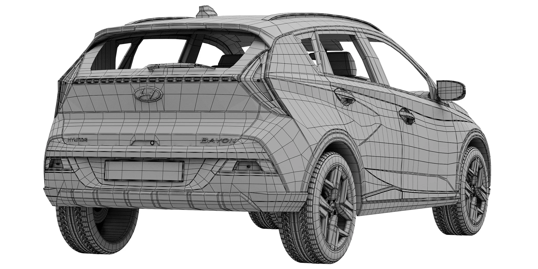 Hyundai Bayon, 3D model preview 8