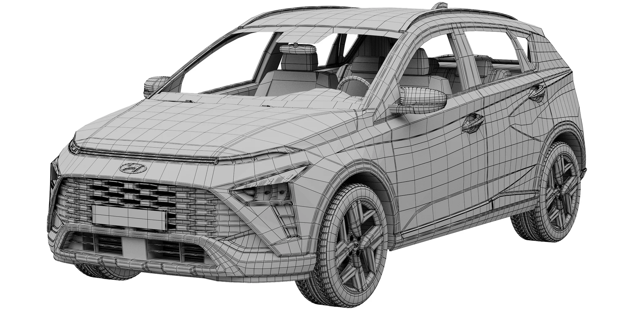 Hyundai Bayon, 3D model preview 12