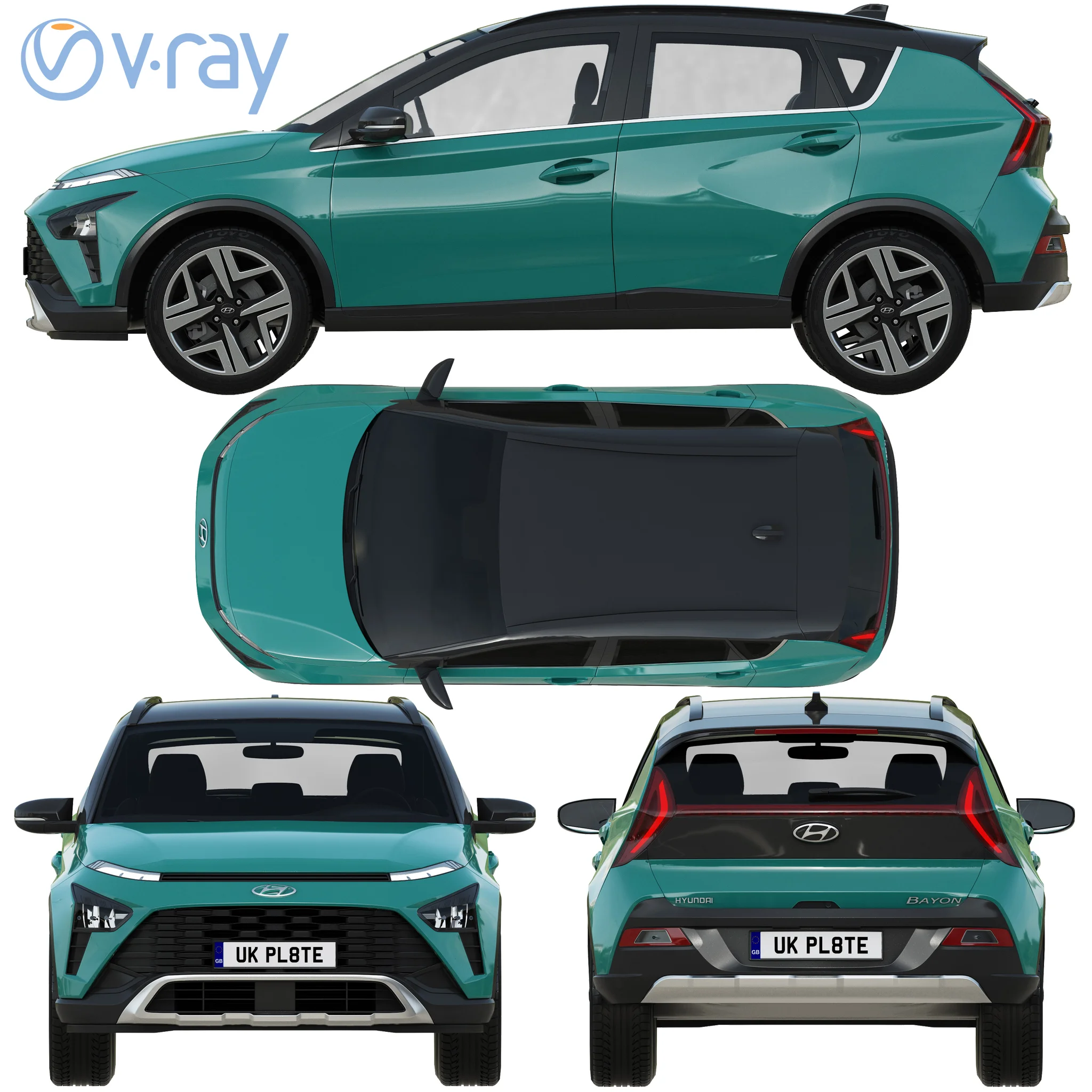 Hyundai Bayon, 3D model preview 30