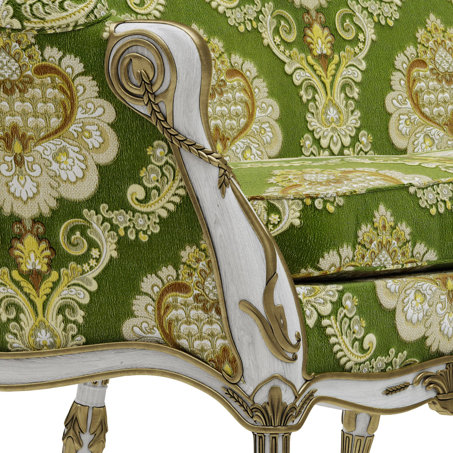 George III Settee — 3D model preview 5