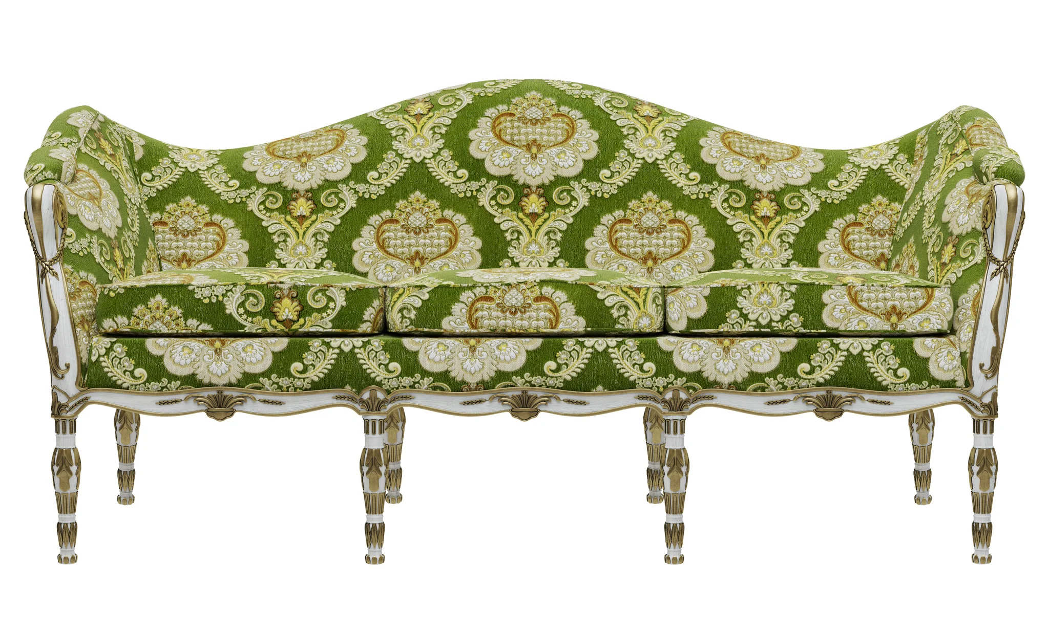 George III Settee — 3D model preview 8