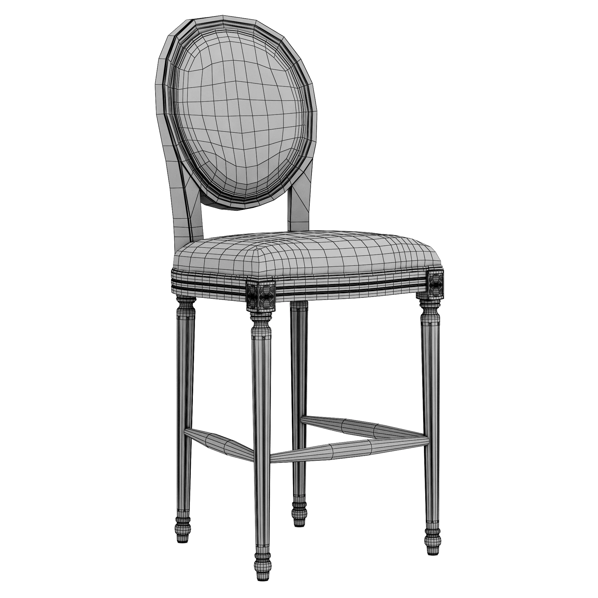 Loft Concept French Chairs Provence Bar — 3D model preview 8