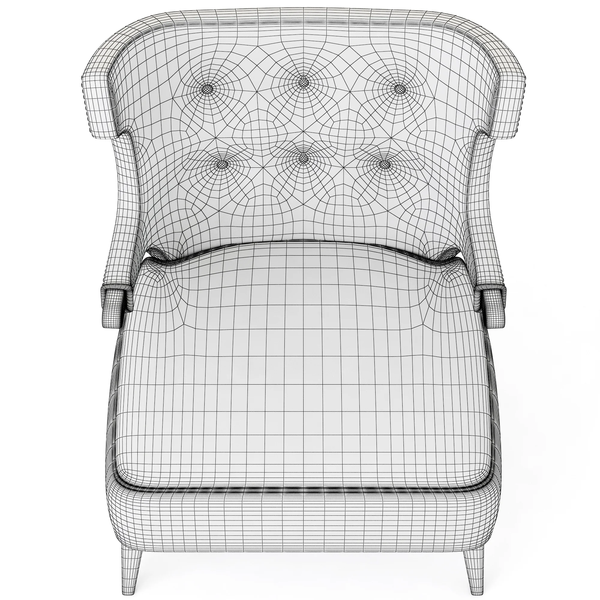 Brabbu Sika Armchair, 3D model preview 16