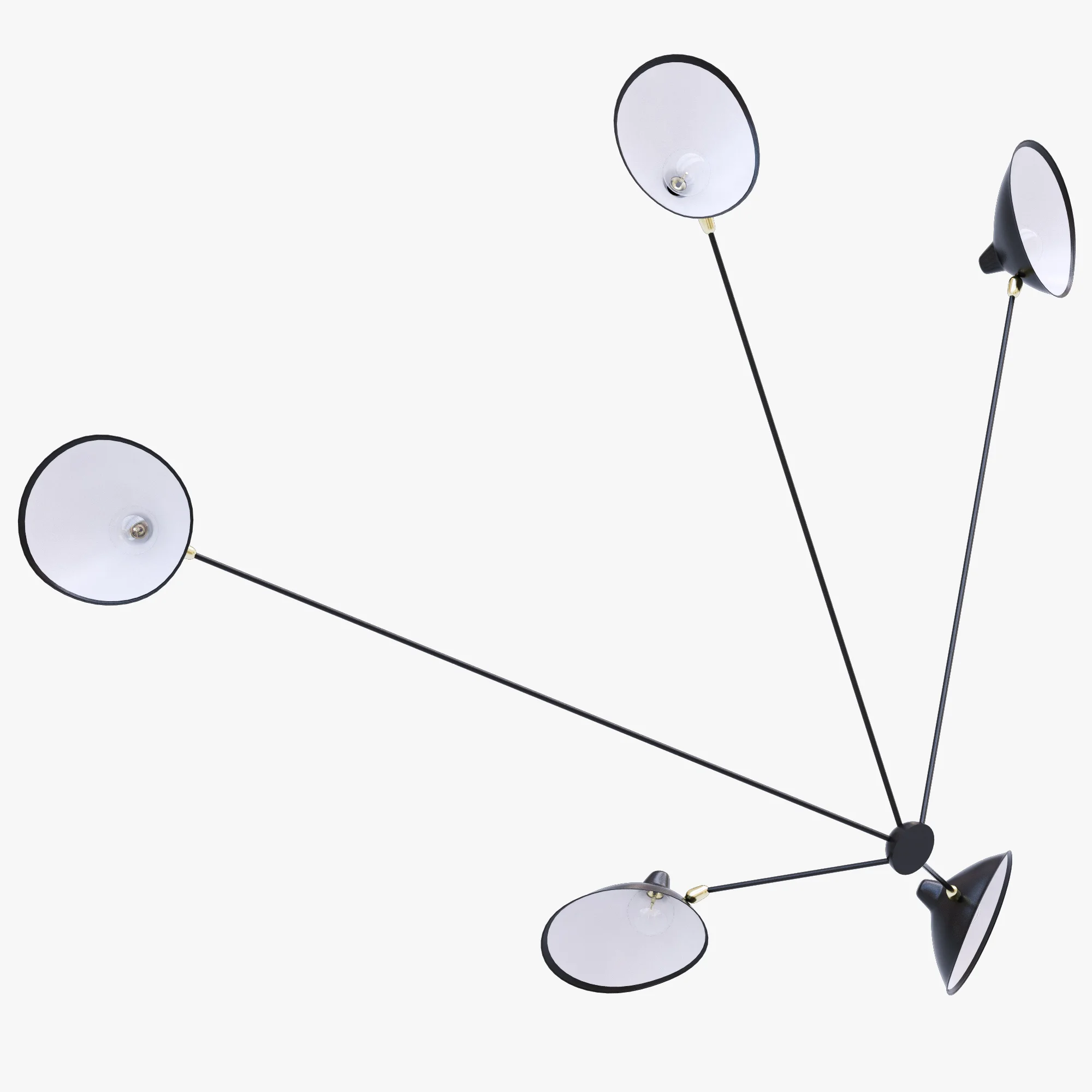Serge Mouille Spider Sconce Five Arms MSC SP5 — 3D model preview 1