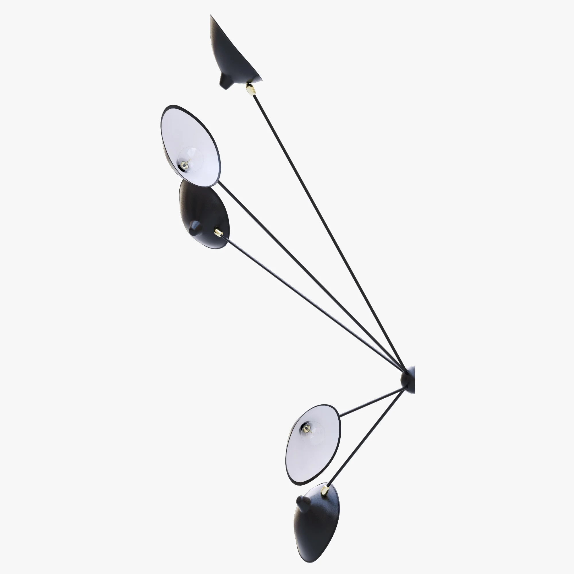 Serge Mouille Spider Sconce Five Arms MSC SP5 — 3D model preview 2