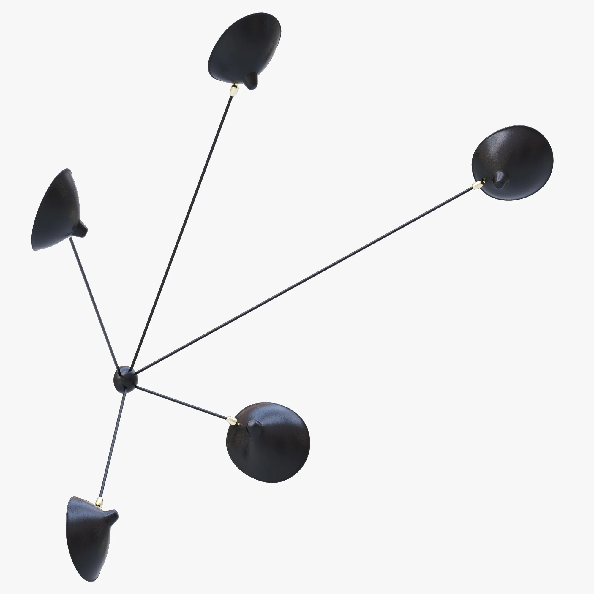 Serge Mouille Spider Sconce Five Arms MSC SP5 — 3D model preview 4