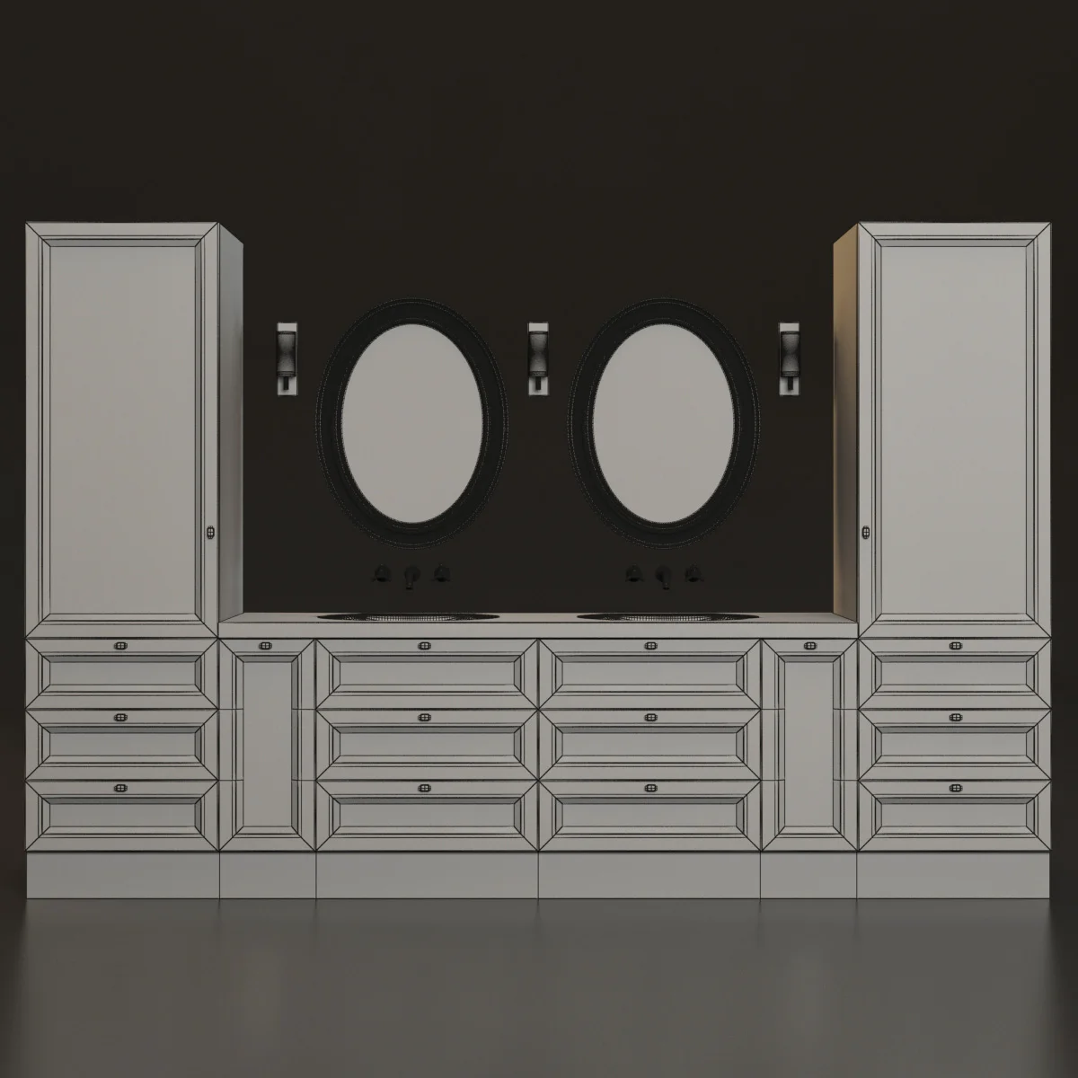 Bathroom Furniture — 3D model preview 1