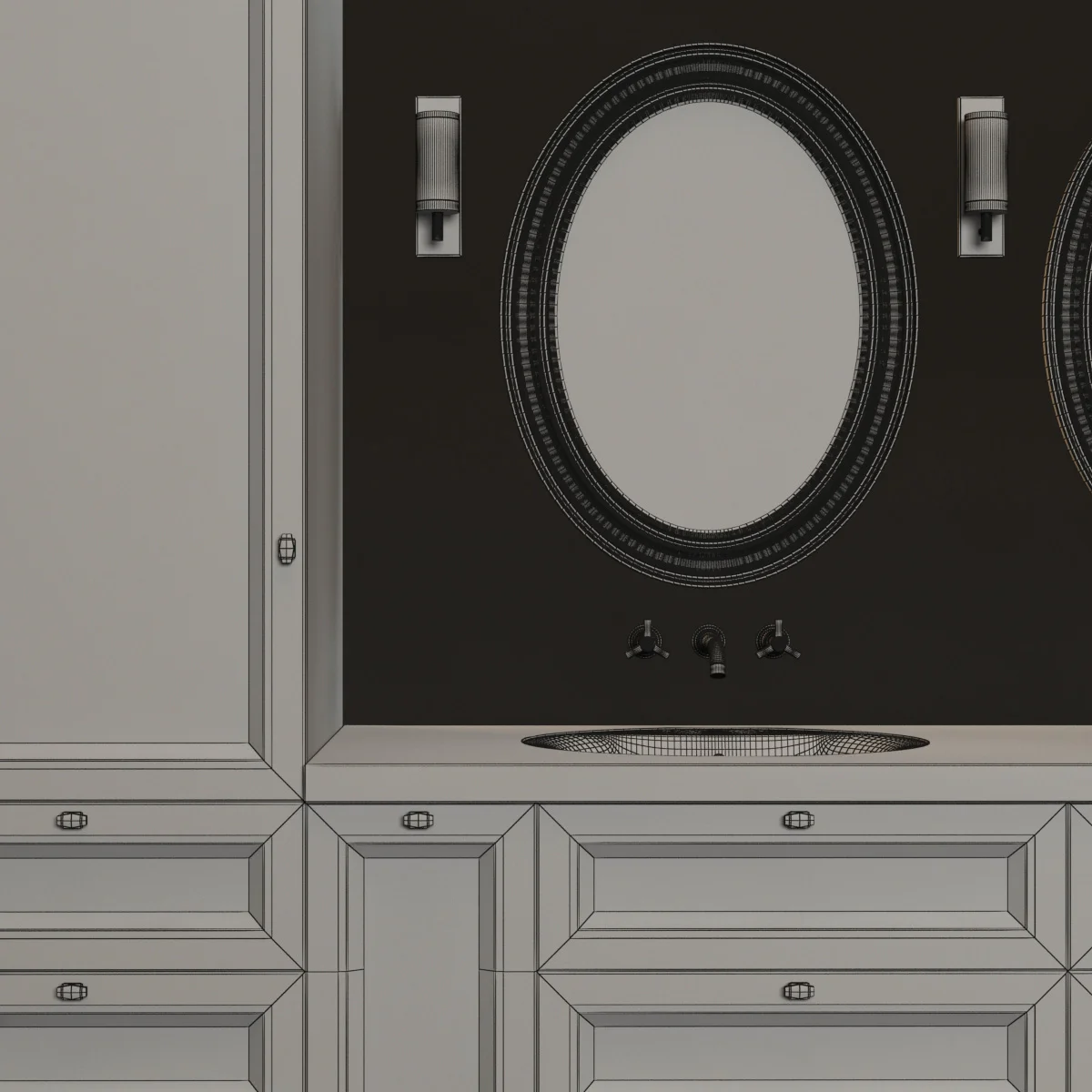 Bathroom Furniture — 3D model preview 3