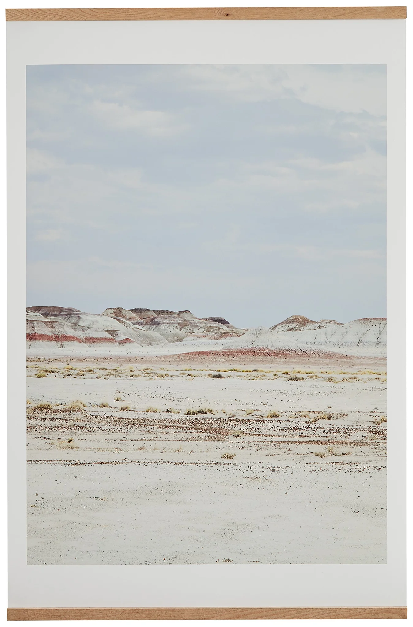 Arizona Painted Desert Landscape Wall Art with Wood Hanger