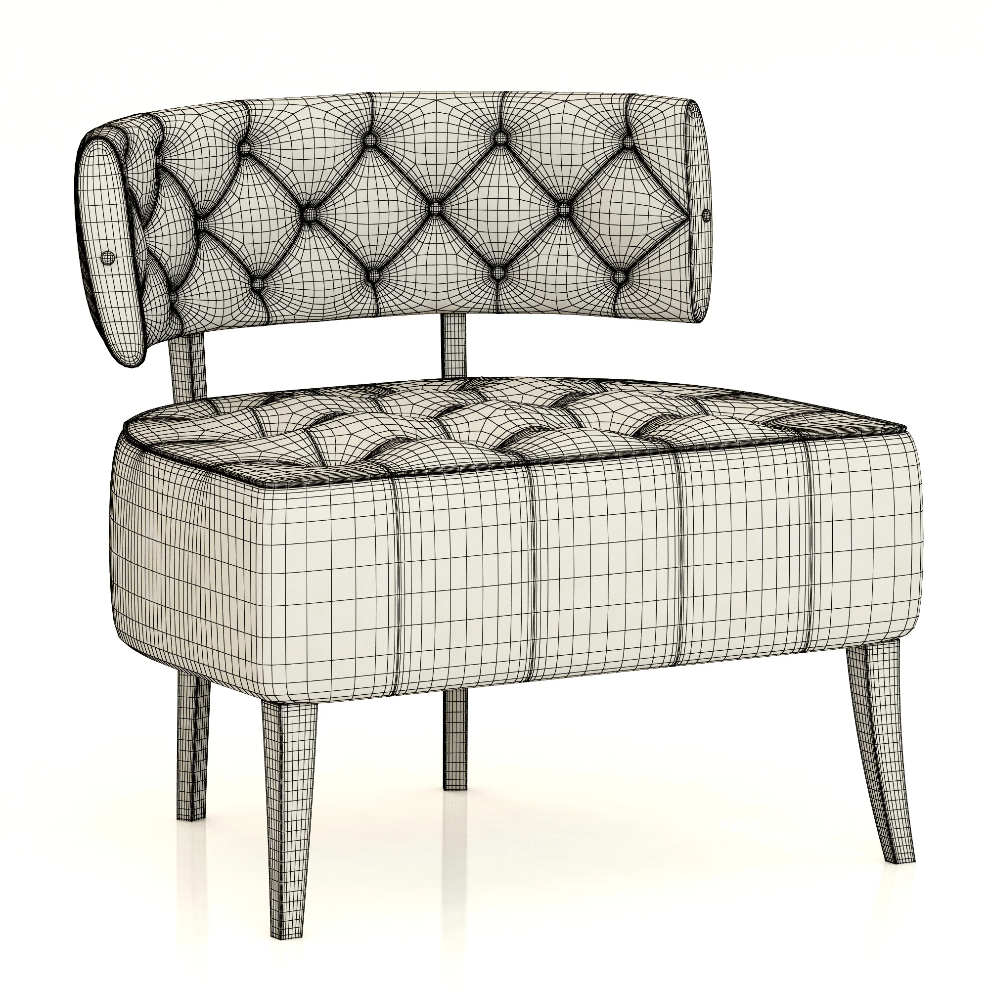 Brabbu ZULU Armchair — 3D model preview 2