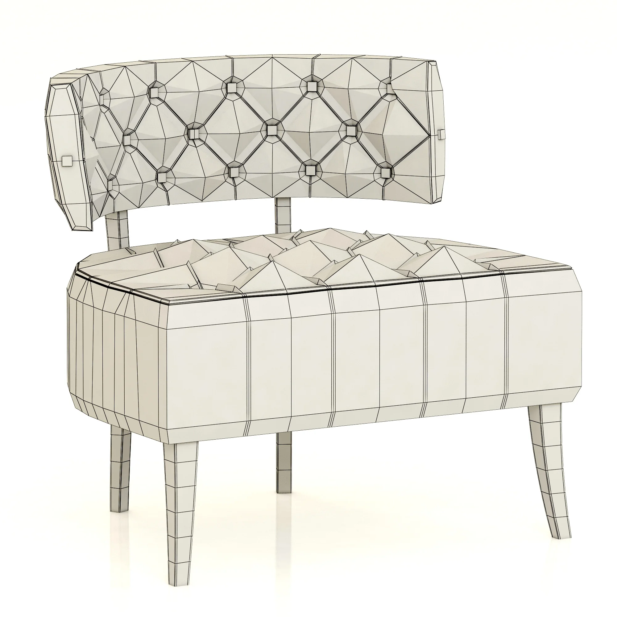 Brabbu ZULU Armchair — 3D model preview 3
