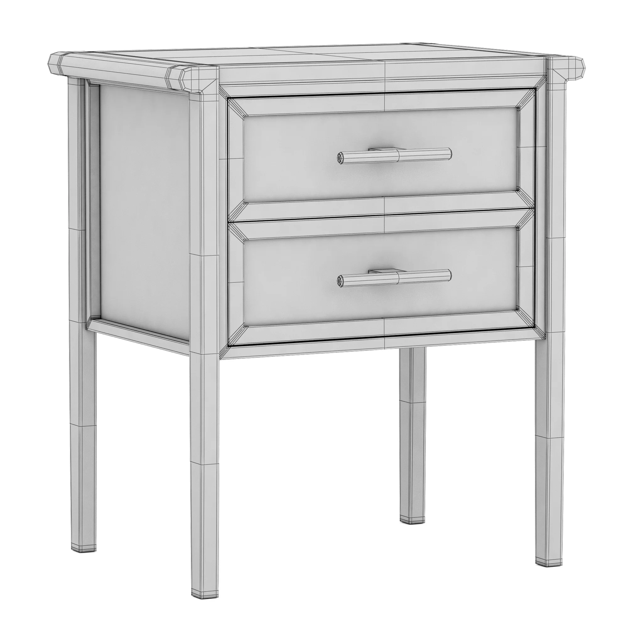 Dantone Home Contempo Nightstand — 3D model preview 7