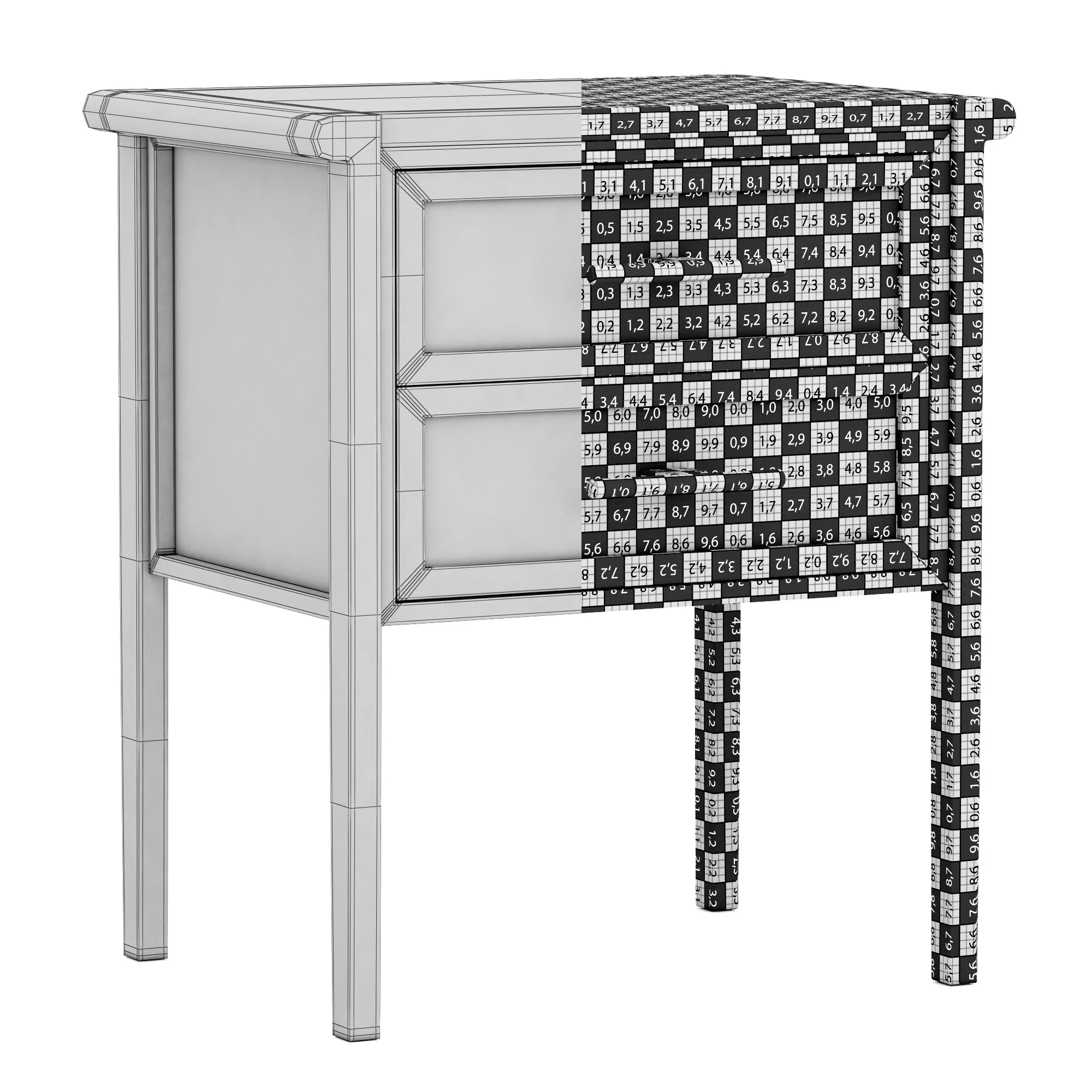 Dantone Home Contempo Nightstand — 3D model preview 8