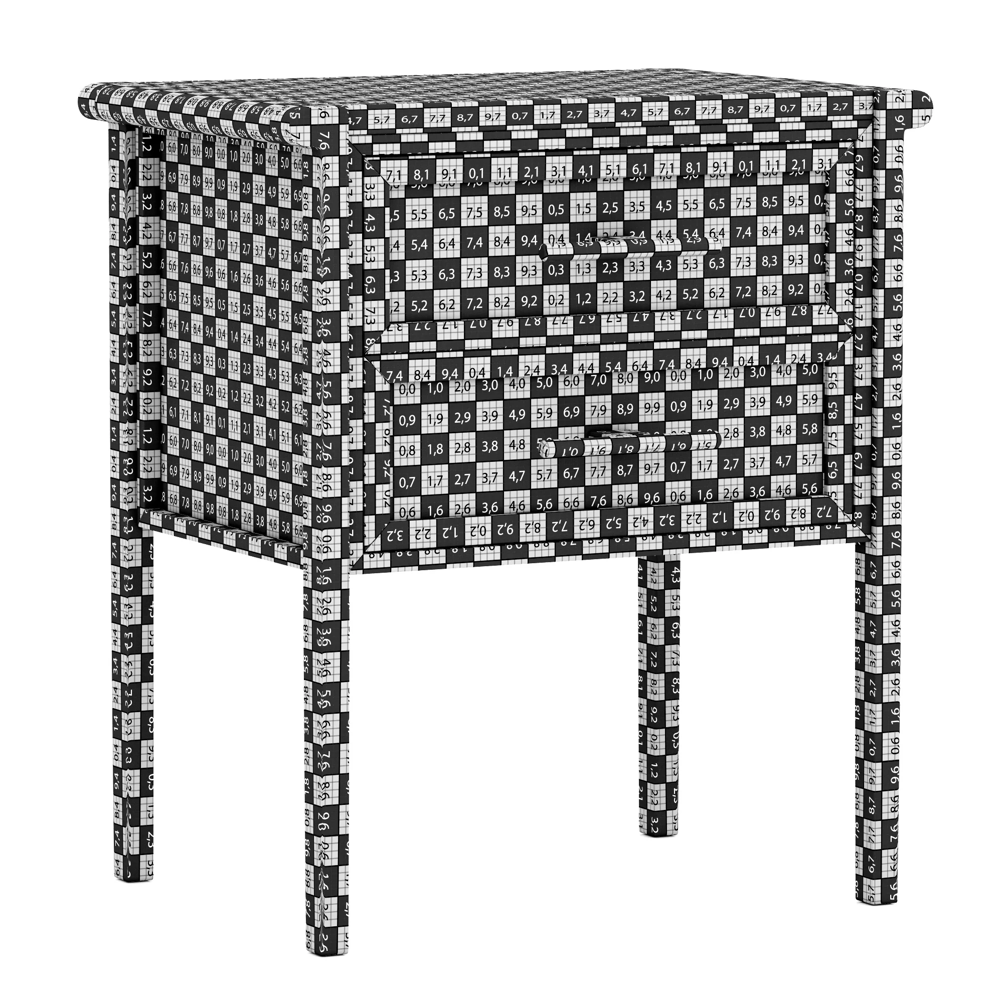 Dantone Home Contempo Nightstand — 3D model preview 9
