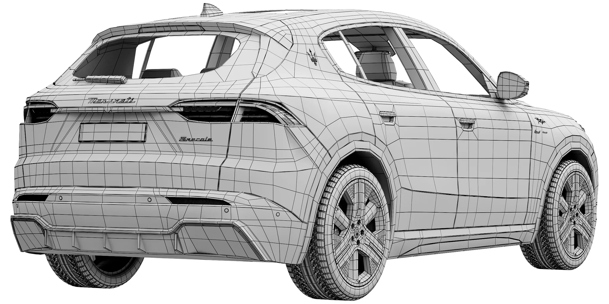 Maserati Grecale Folgore, 3D model preview 8