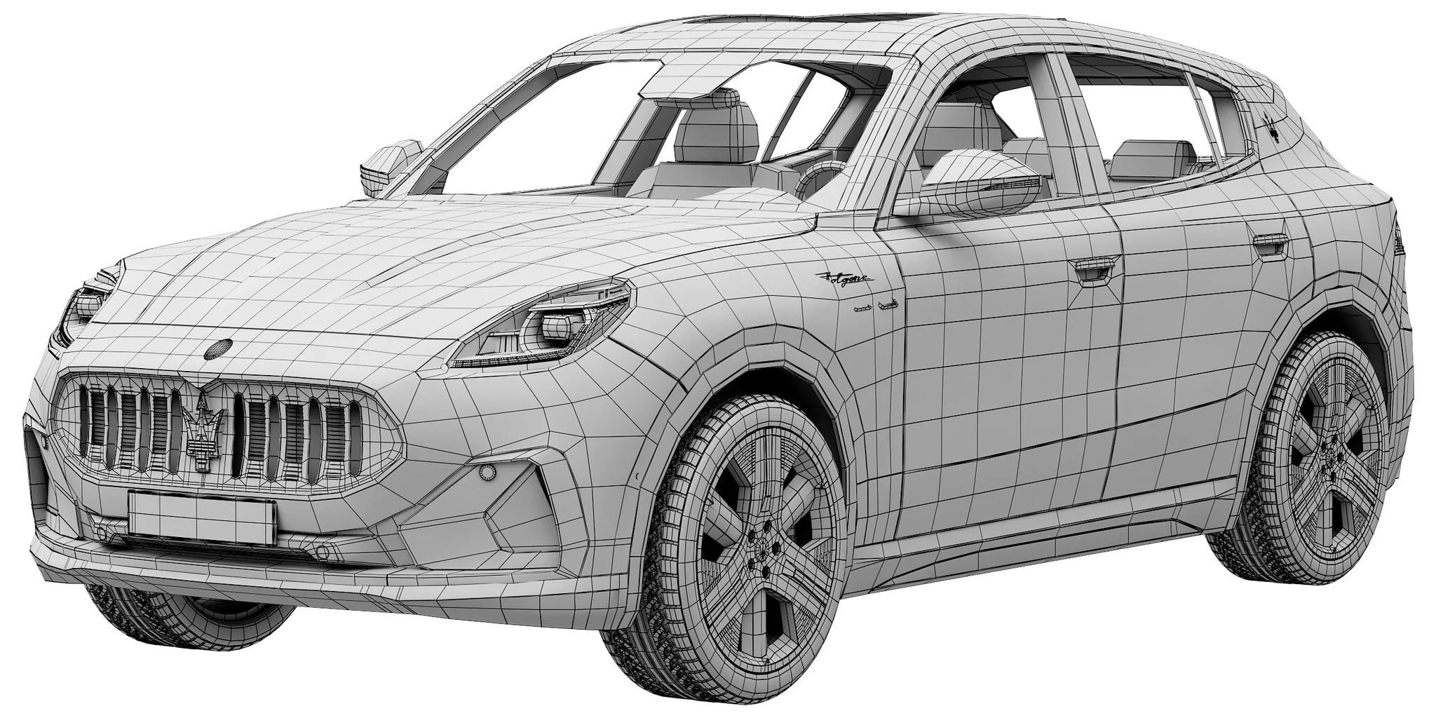 Maserati Grecale Folgore, 3D model preview 12