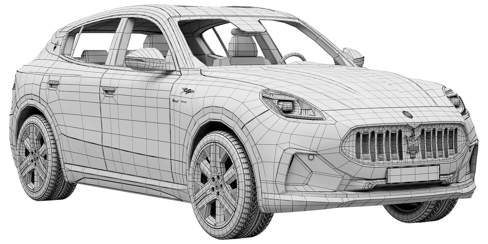 Maserati Grecale Folgore, 3D model preview 17