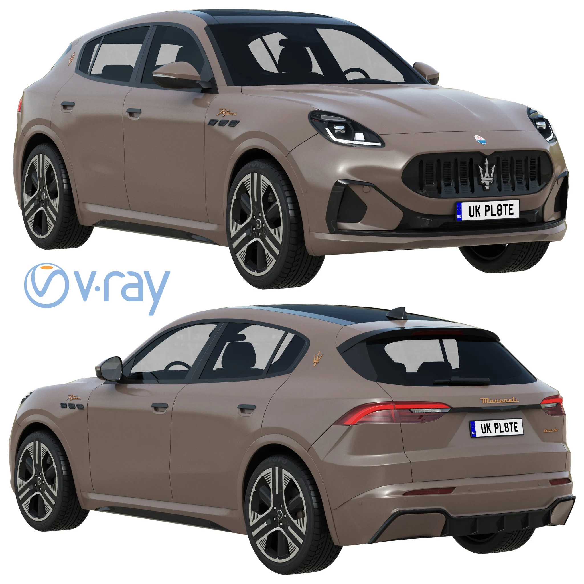 Maserati Grecale Folgore, 3D model preview 20