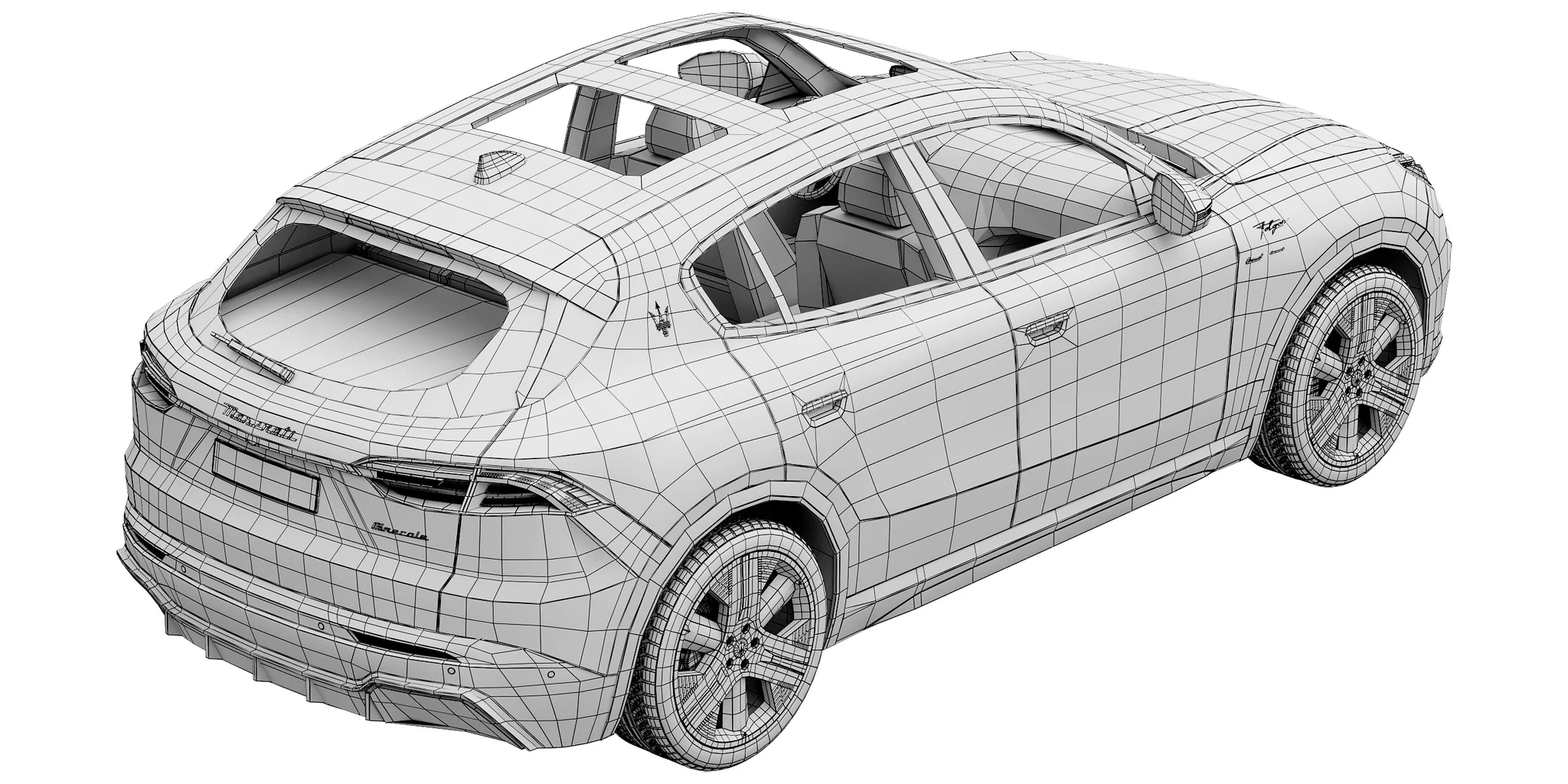 Maserati Grecale Folgore, 3D model preview 36