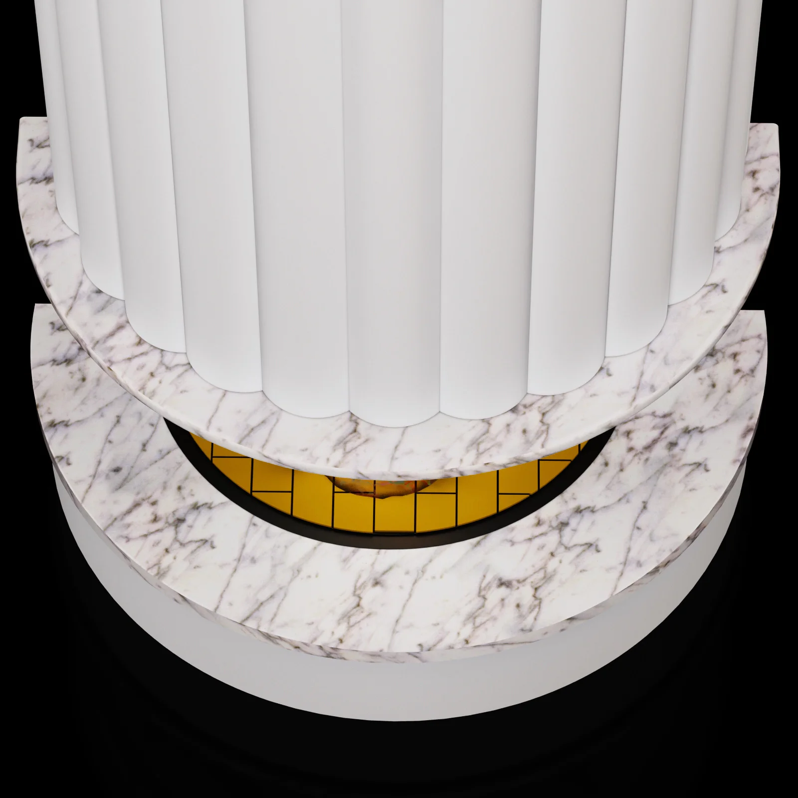 Marble Fireplace 12 — 3D model preview 3