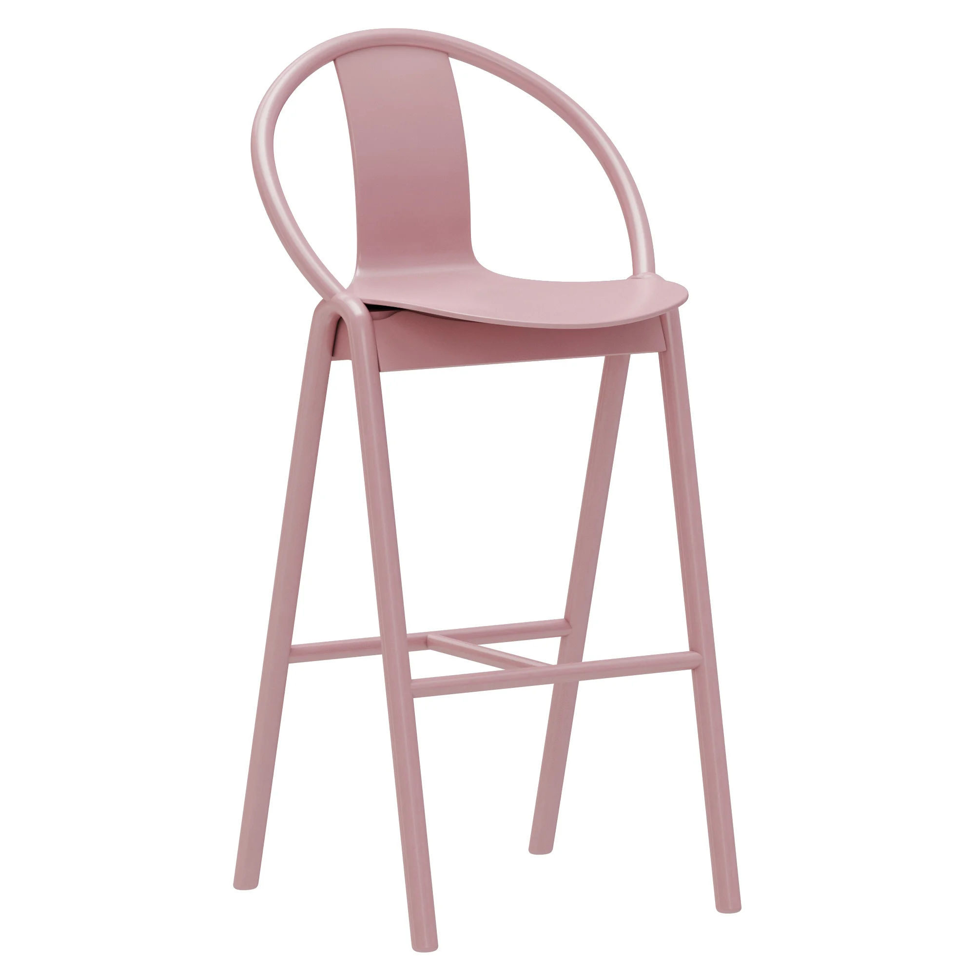 TON Again Stool, 3D model preview 1