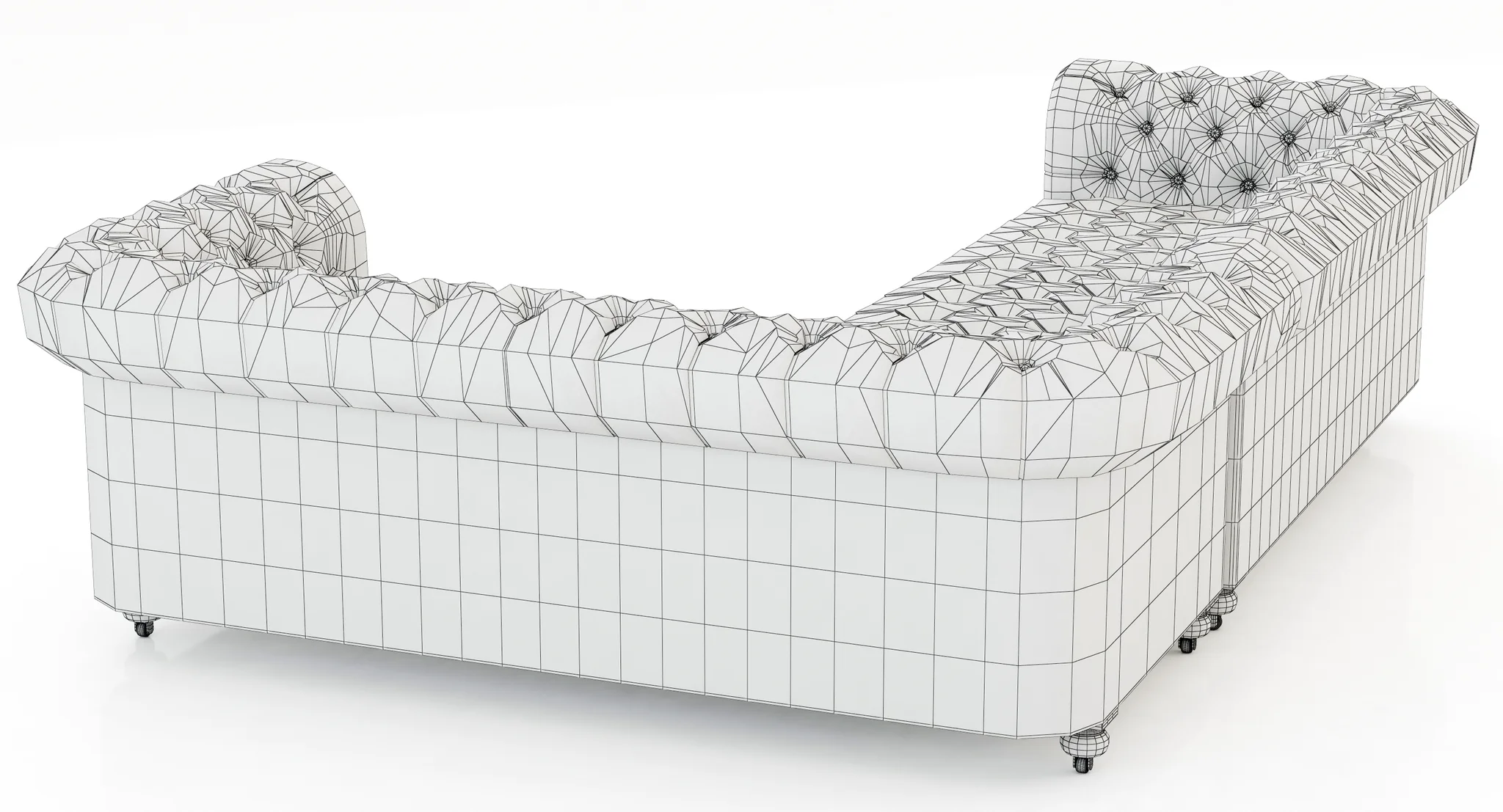 Restoration Hardware Cambridge Leather Customizable Sectional — 3D model preview 3