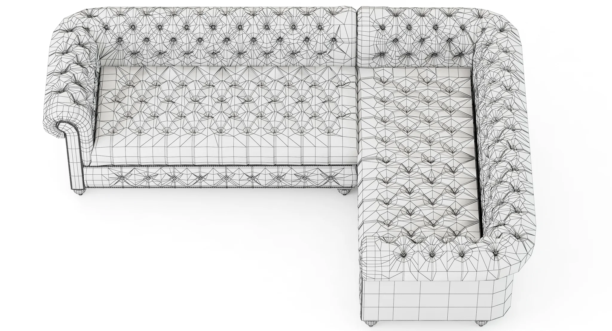Restoration Hardware Cambridge Leather Customizable Sectional — 3D model preview 11