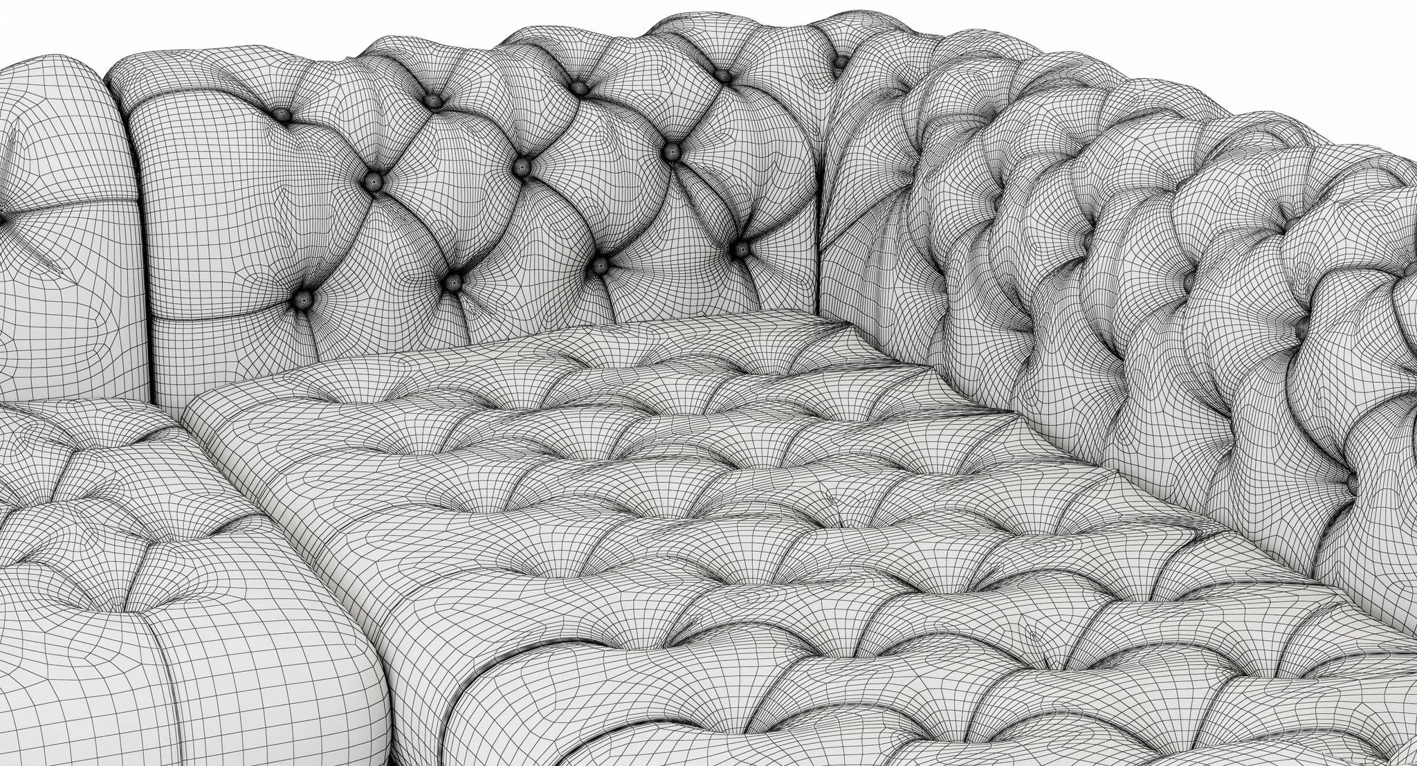 Restoration Hardware Cambridge Leather Customizable Sectional — 3D model preview 13