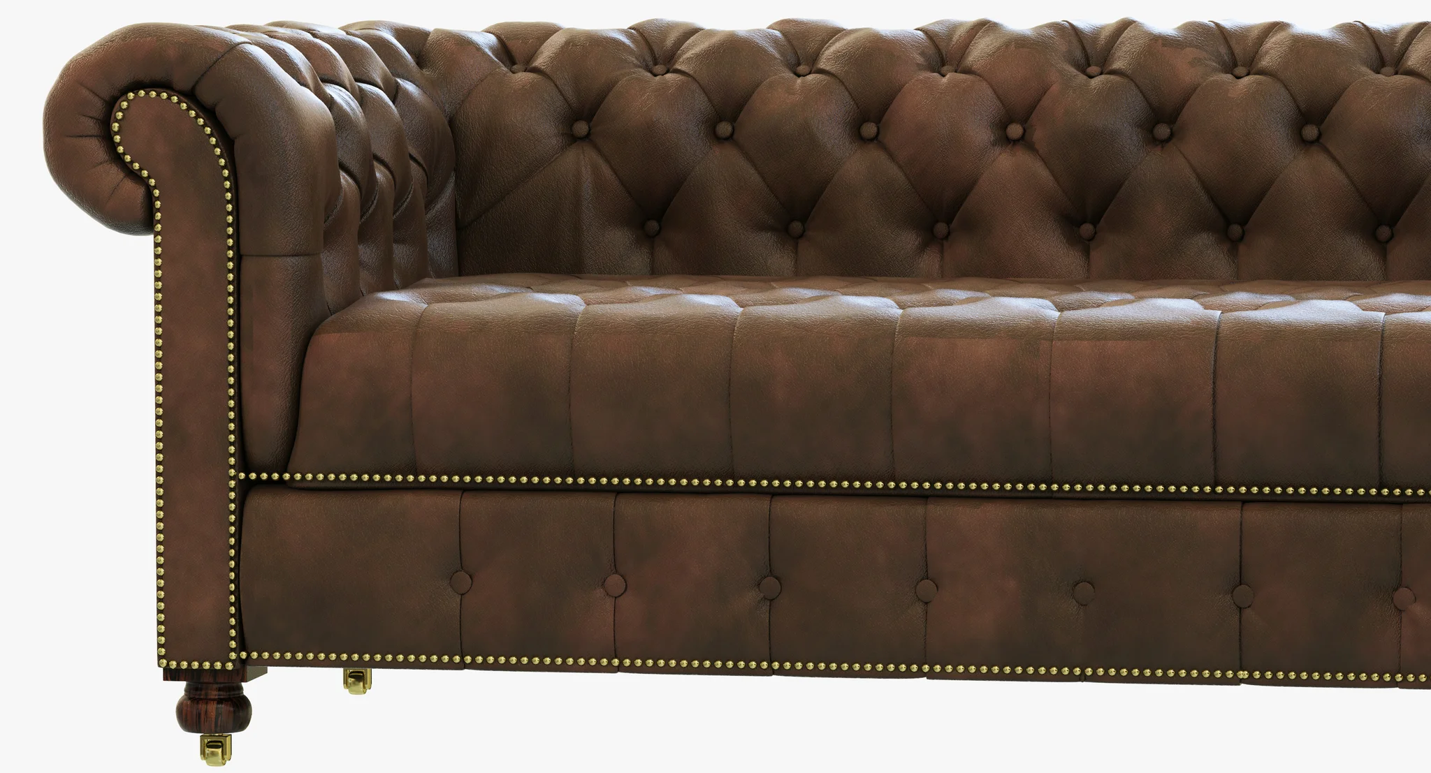 Restoration Hardware Cambridge Leather Customizable Sectional — 3D model preview 15