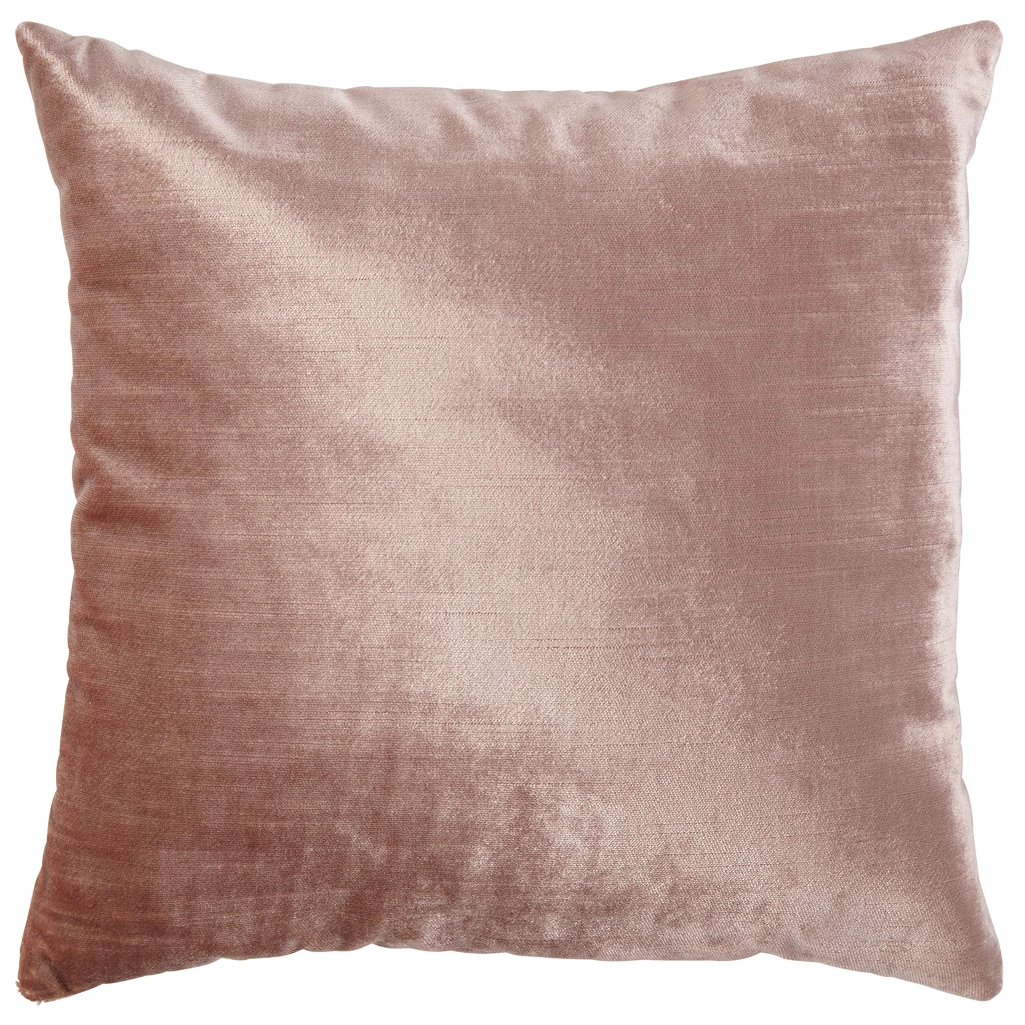 Blush Velvet Throw Pillow