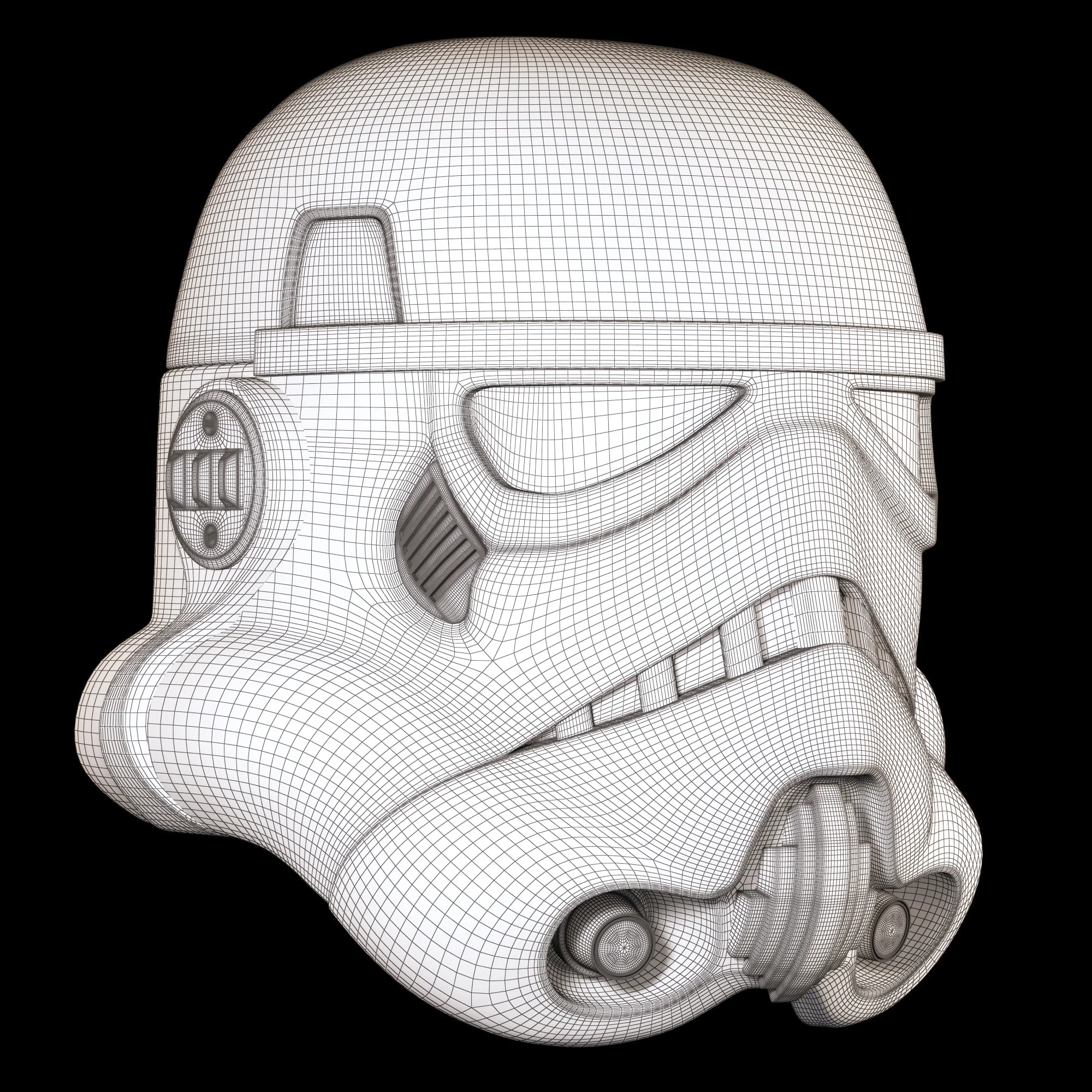 Stormtrooper Helmet — 3D model preview 3
