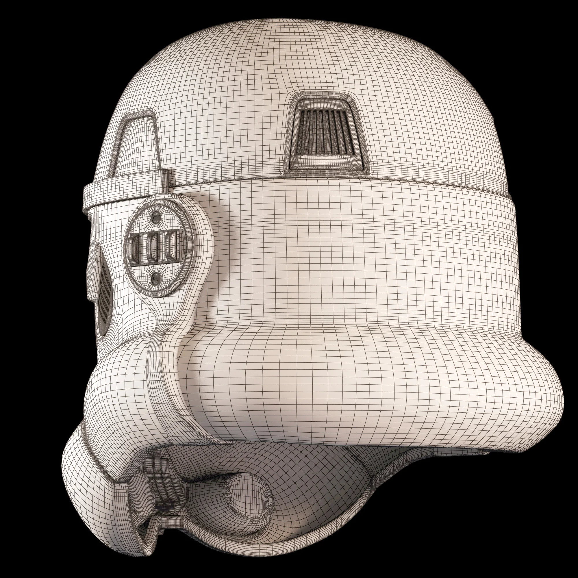 Stormtrooper Helmet — 3D model preview 7