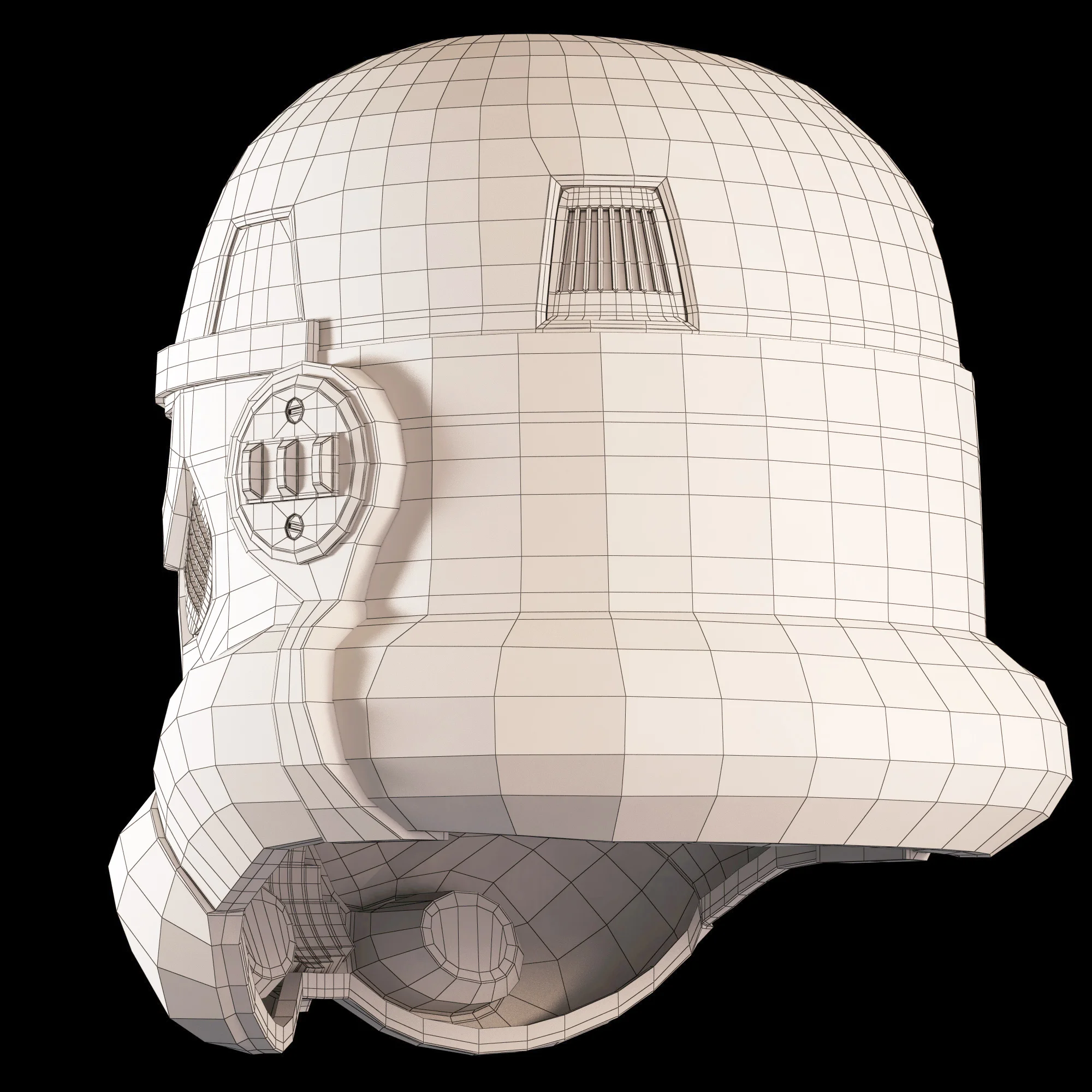 Stormtrooper Helmet — 3D model preview 8