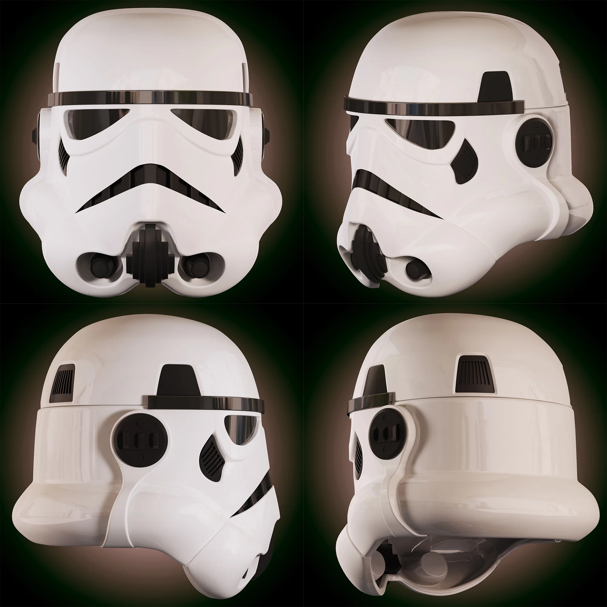 Stormtrooper Helmet — 3D model preview 14