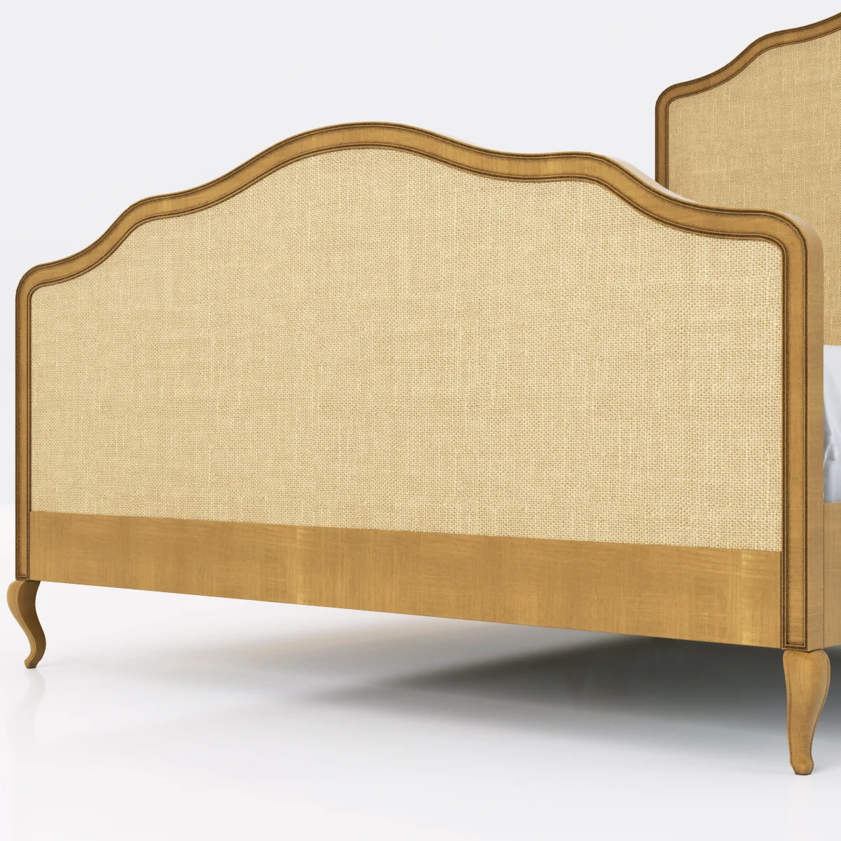 Restoration Hardware Lorraine Caned Bed — 3D model preview 2