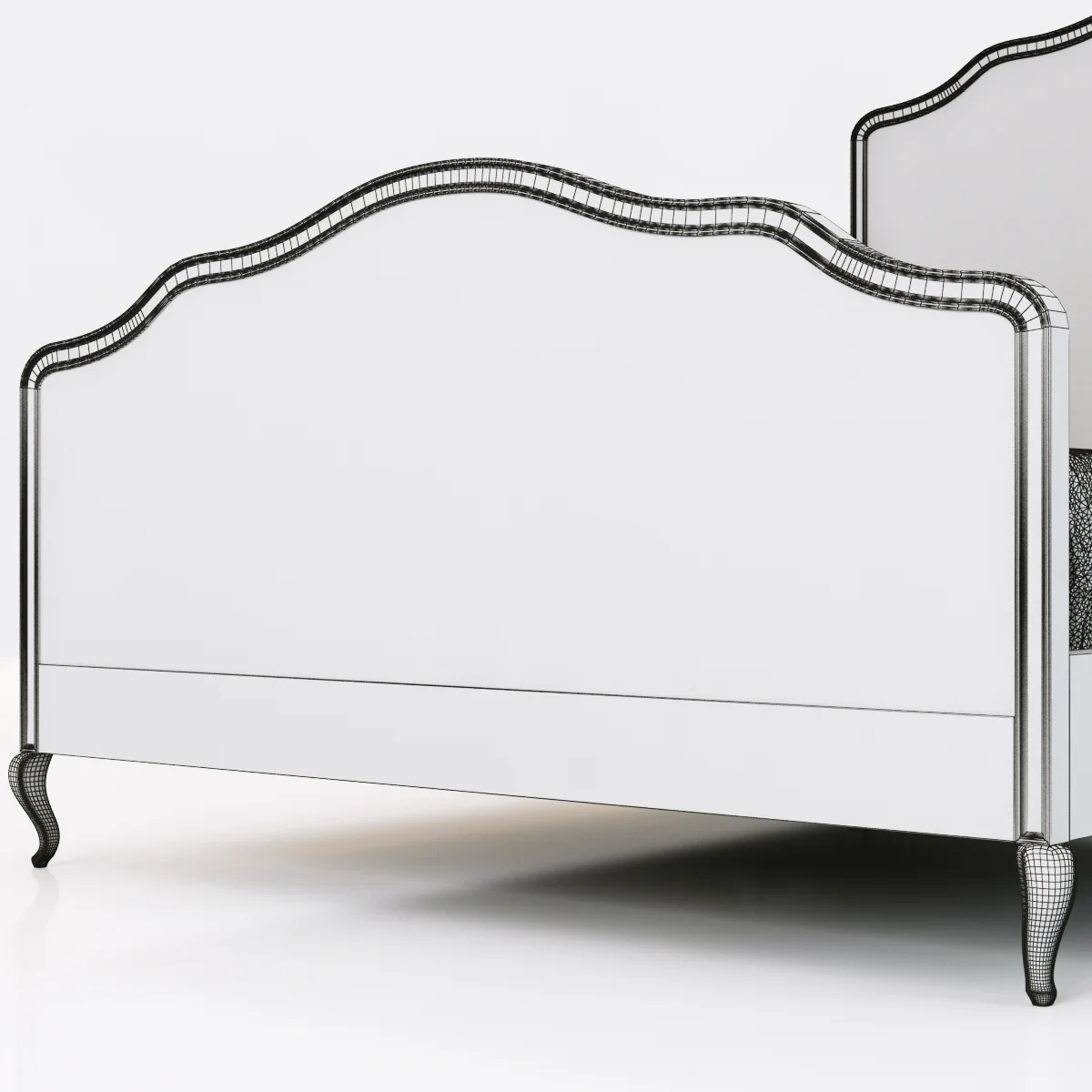 Restoration Hardware Lorraine Caned Bed — 3D model preview 3