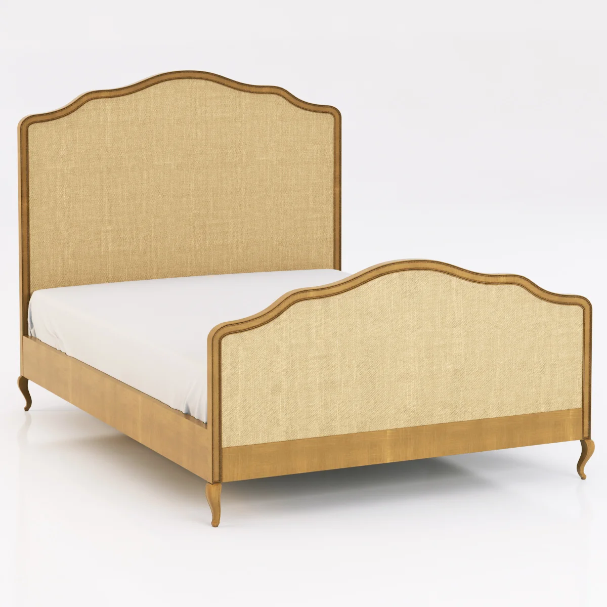 Restoration Hardware Lorraine Caned Bed — 3D model preview 4