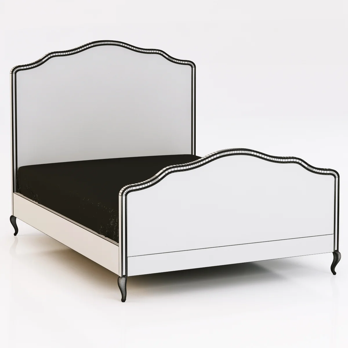 Restoration Hardware Lorraine Caned Bed — 3D model preview 5