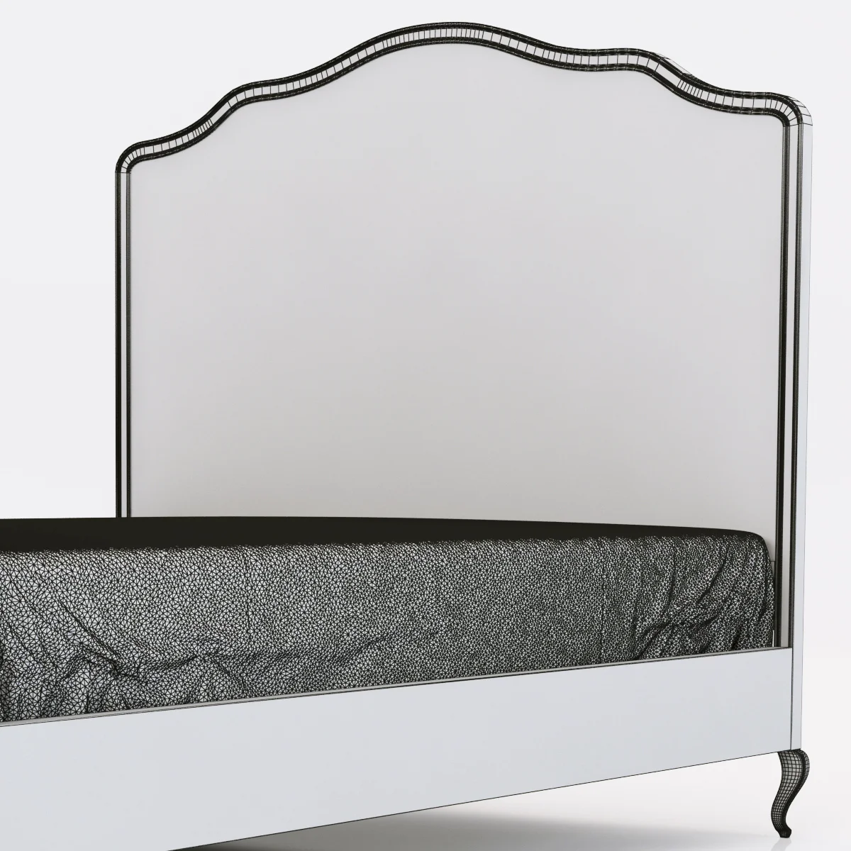Restoration Hardware Lorraine Caned Bed — 3D model preview 7