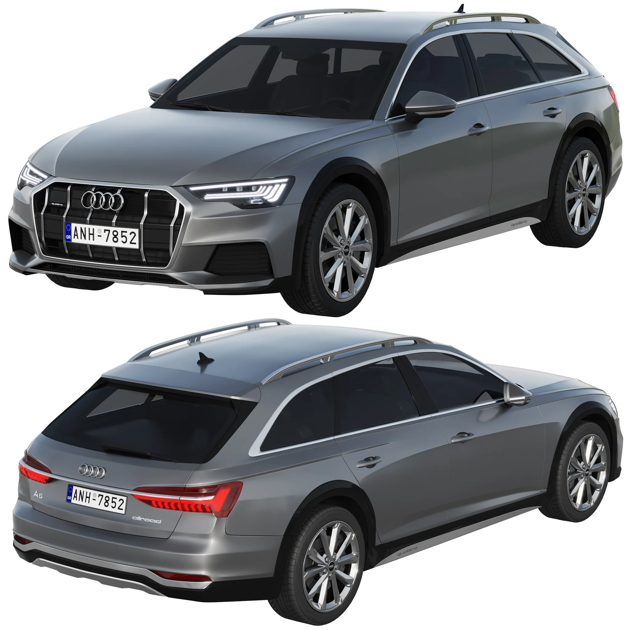 Audi A6 Allroad, 3D model preview 7