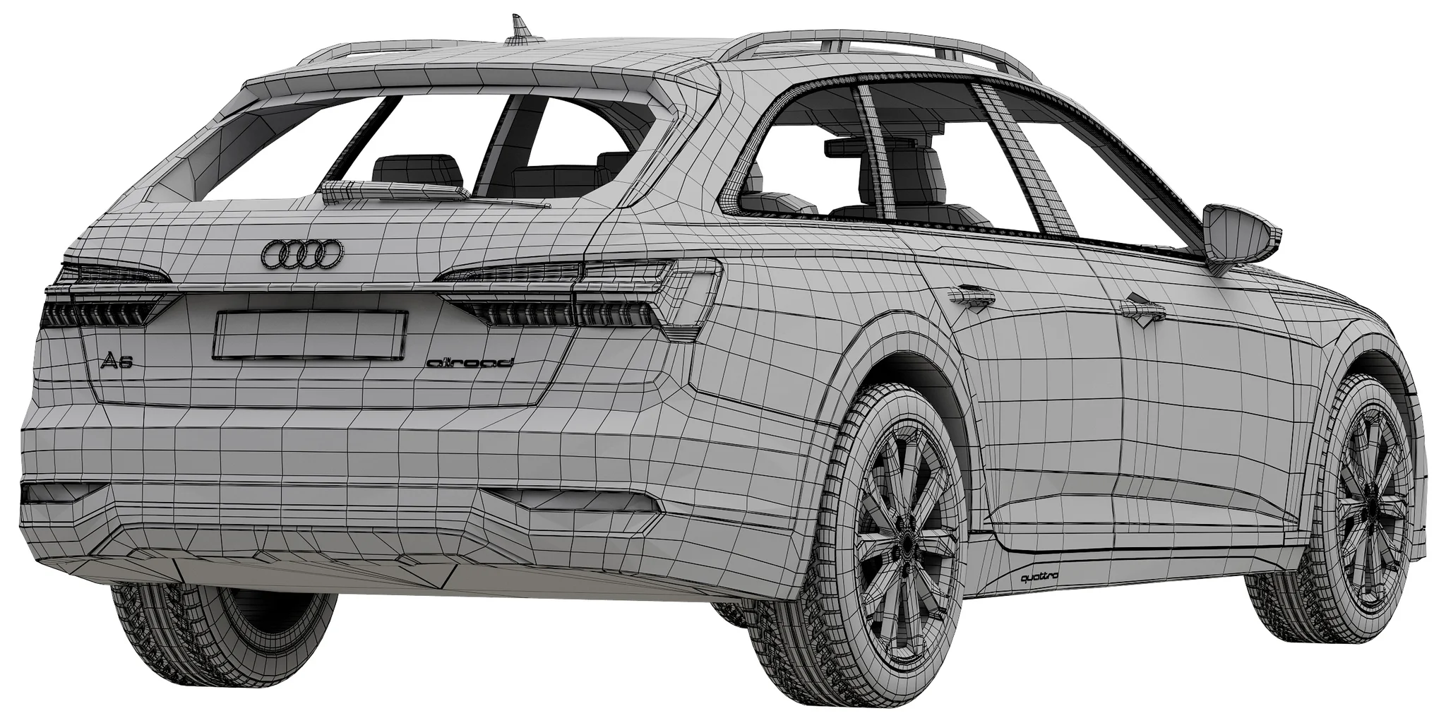 Audi A6 Allroad, 3D model preview 8
