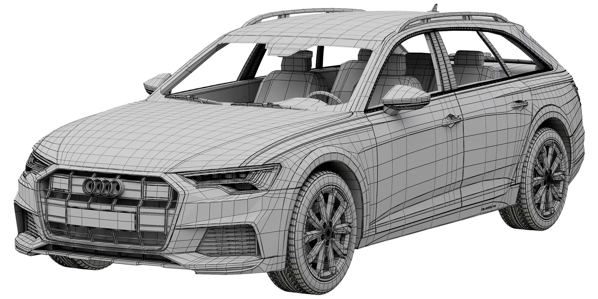 Audi A6 Allroad, 3D model preview 12