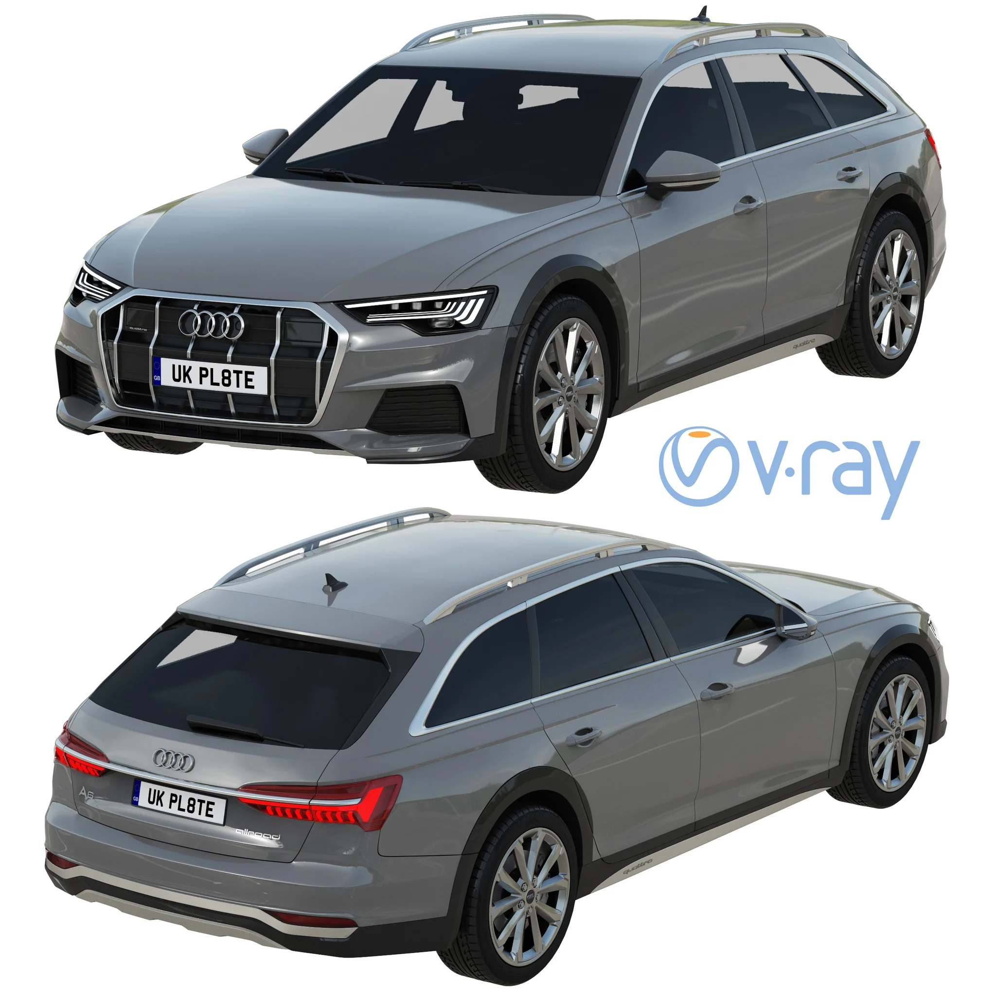 Audi A6 Allroad, 3D model preview 14