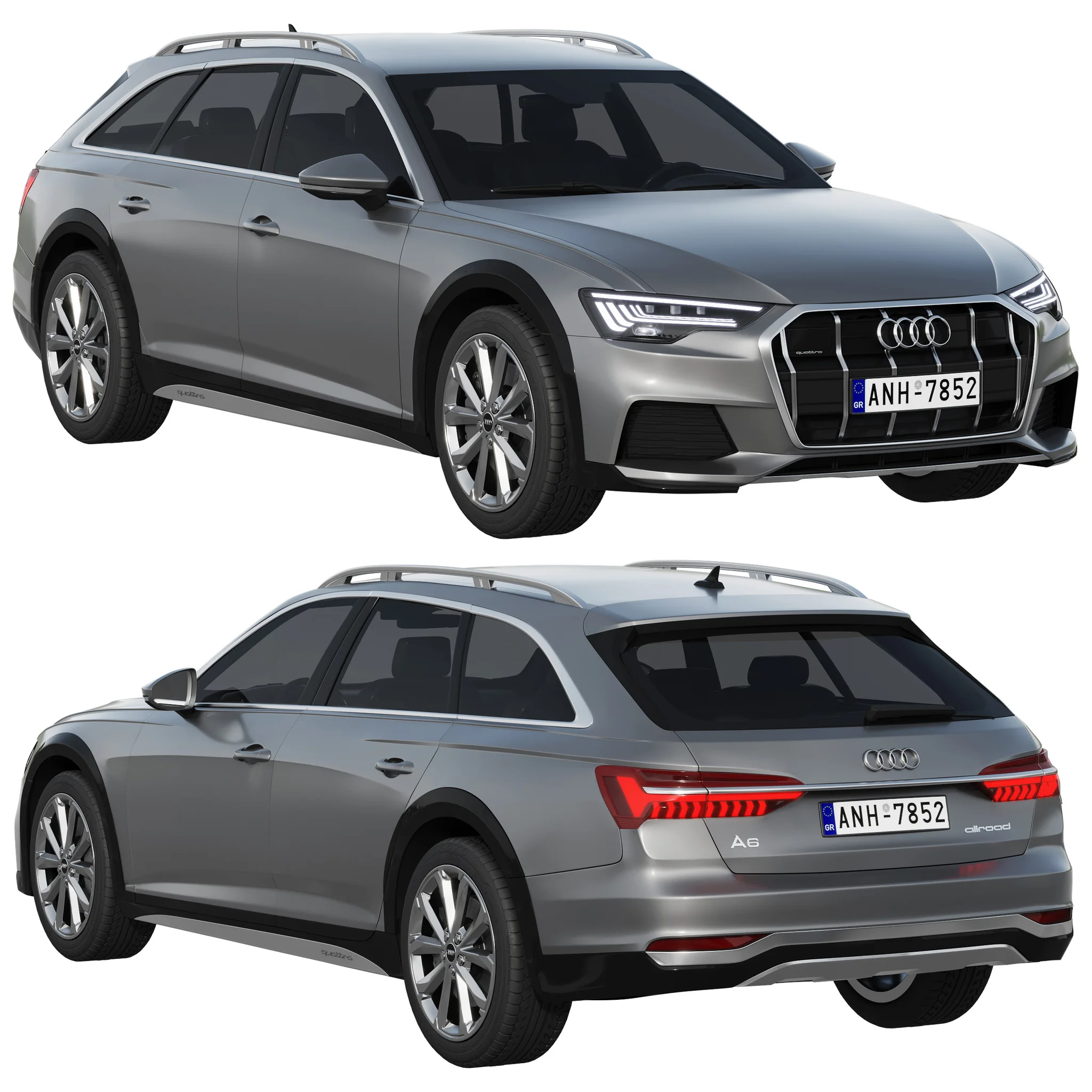 Audi A6 Allroad, 3D model preview 16