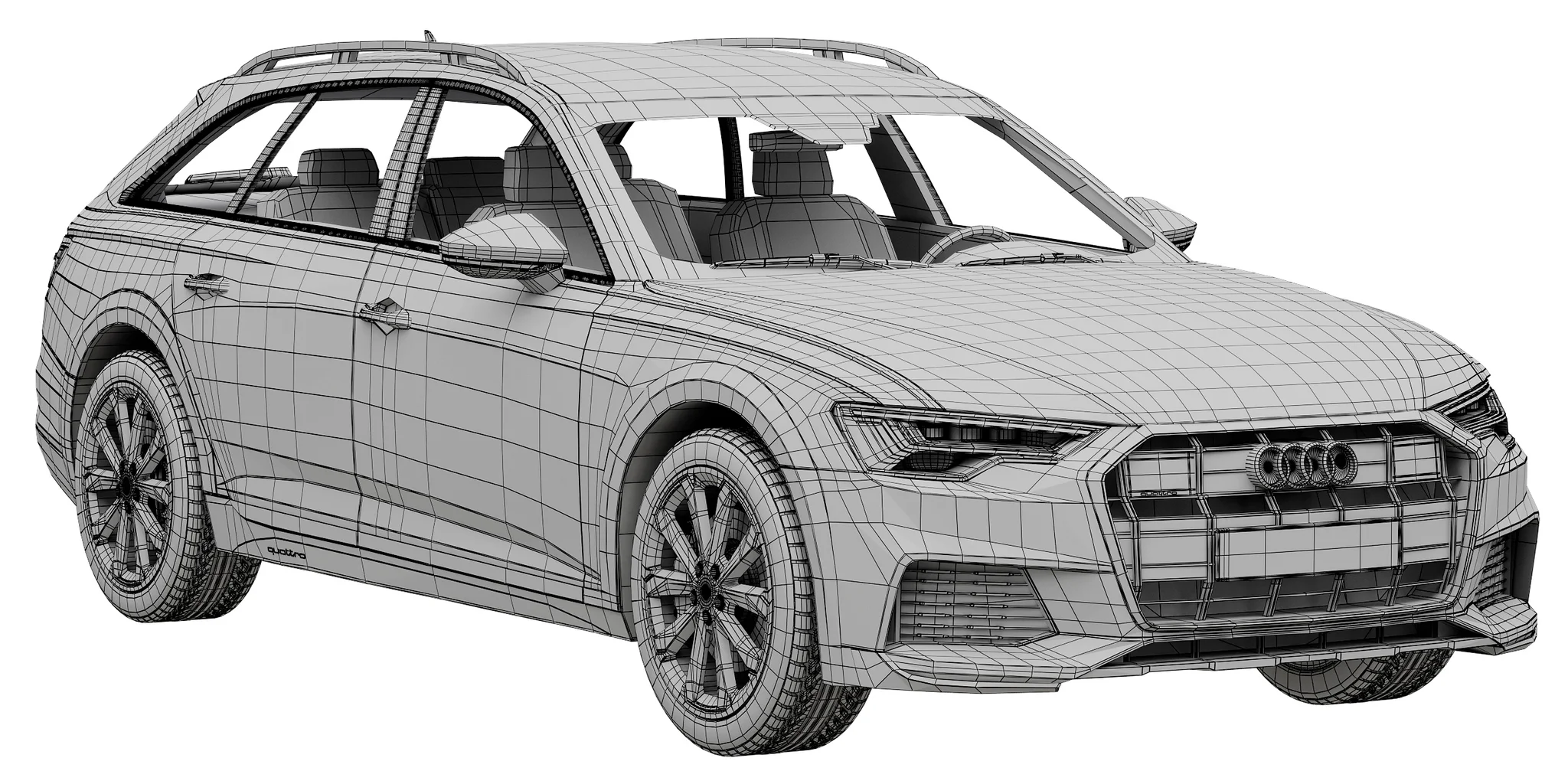 Audi A6 Allroad, 3D model preview 17