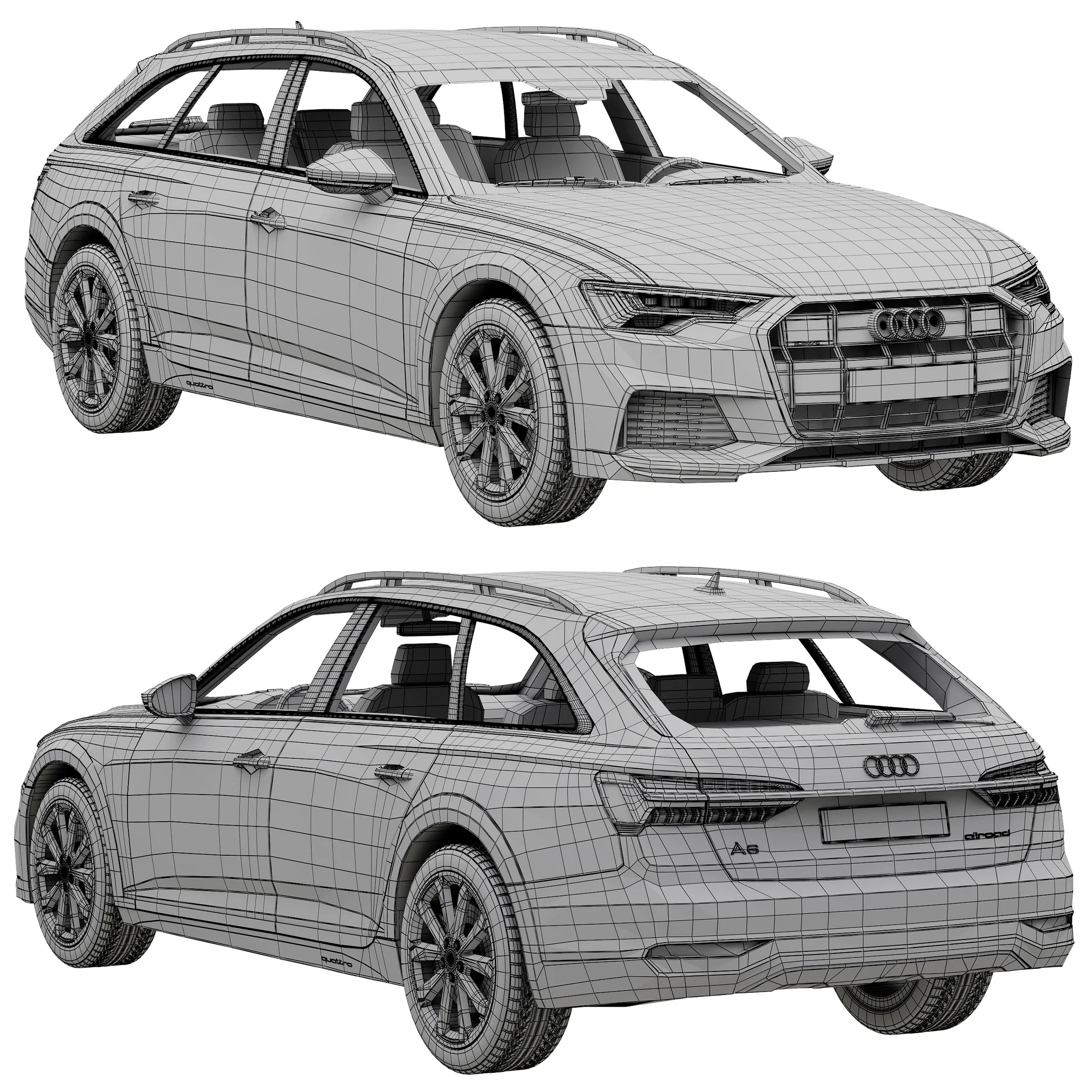 Audi A6 Allroad, 3D model preview 18